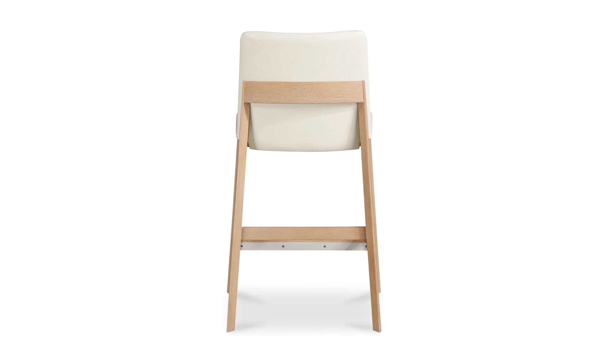Deco Oak Counter Stool White PVC - Image 5