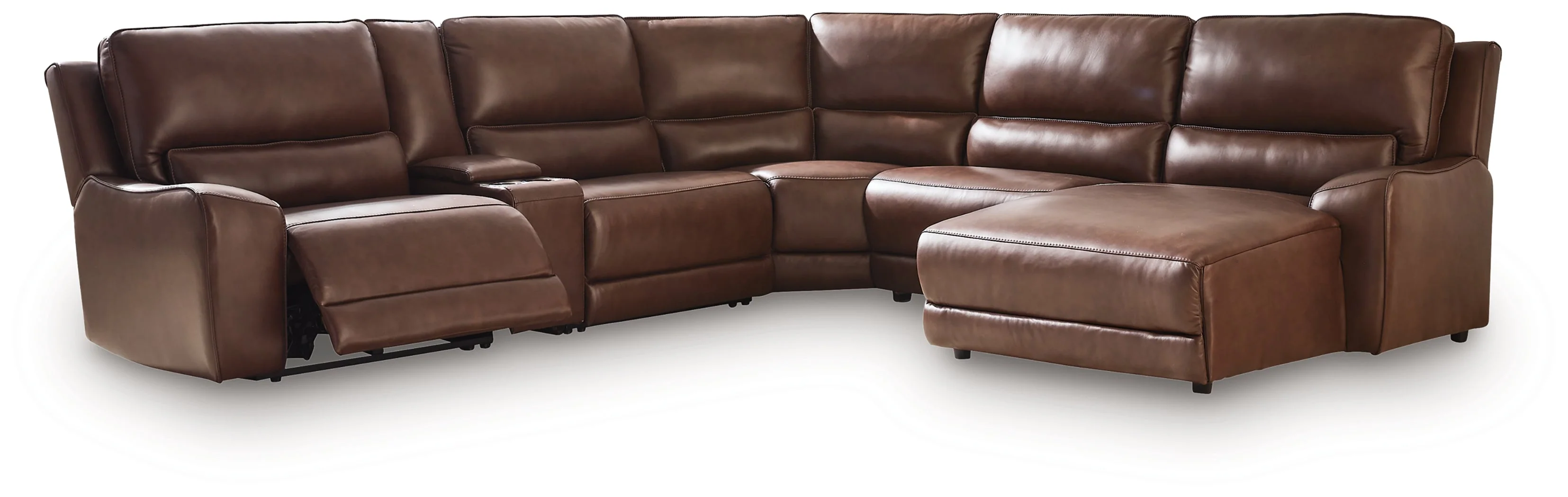 Deepwakes Canyon 6-Piece Power Reclining Sectional with Chaise - Image 2