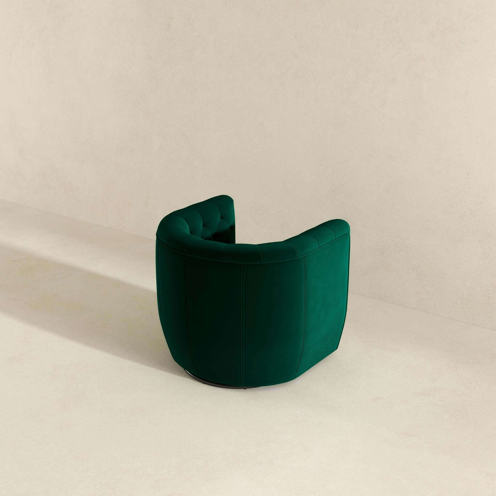 Delaney Green Velvet Swivel Chair - Image 5