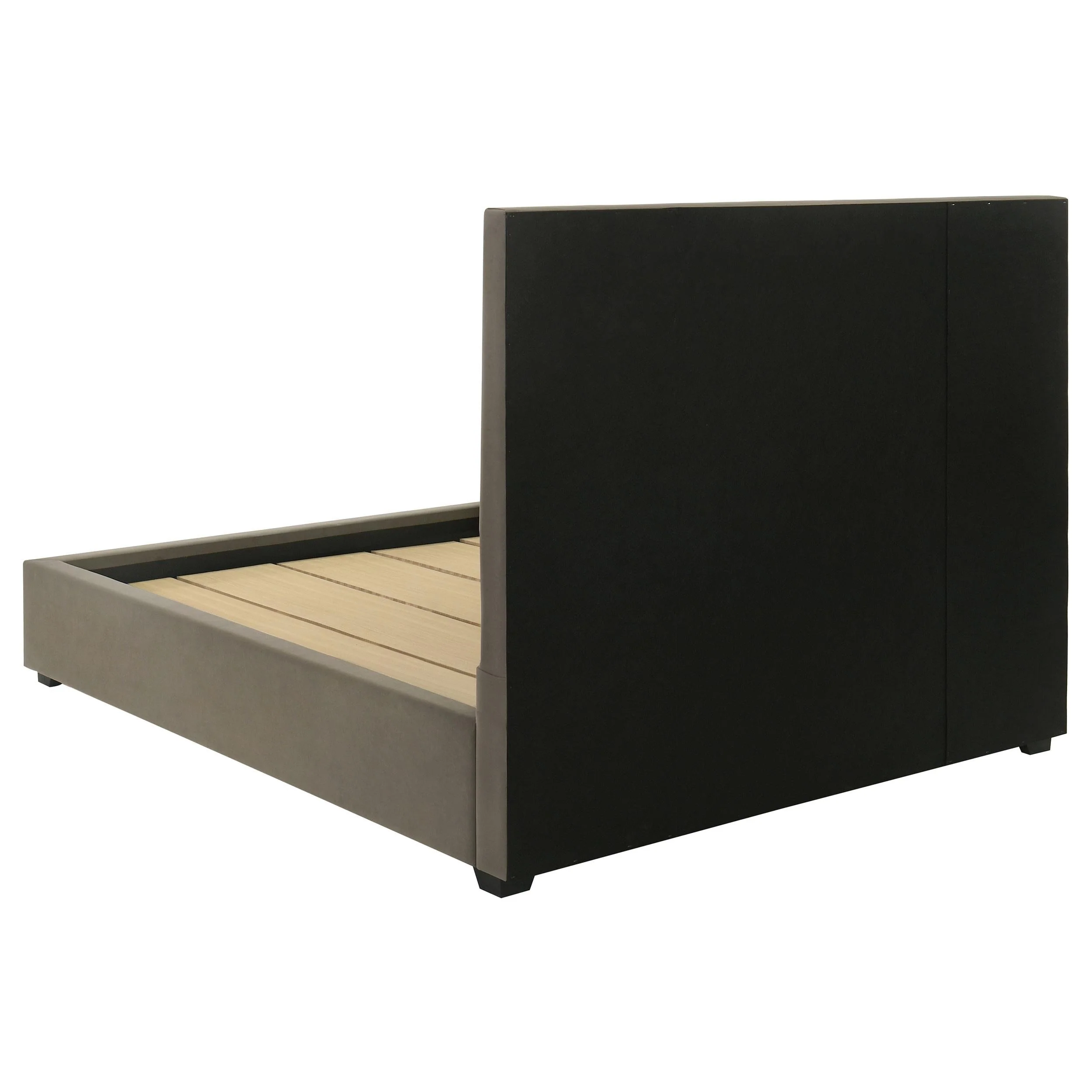 Delsea Light Brown Upholstered Eastern King Platform Bed - Image 5