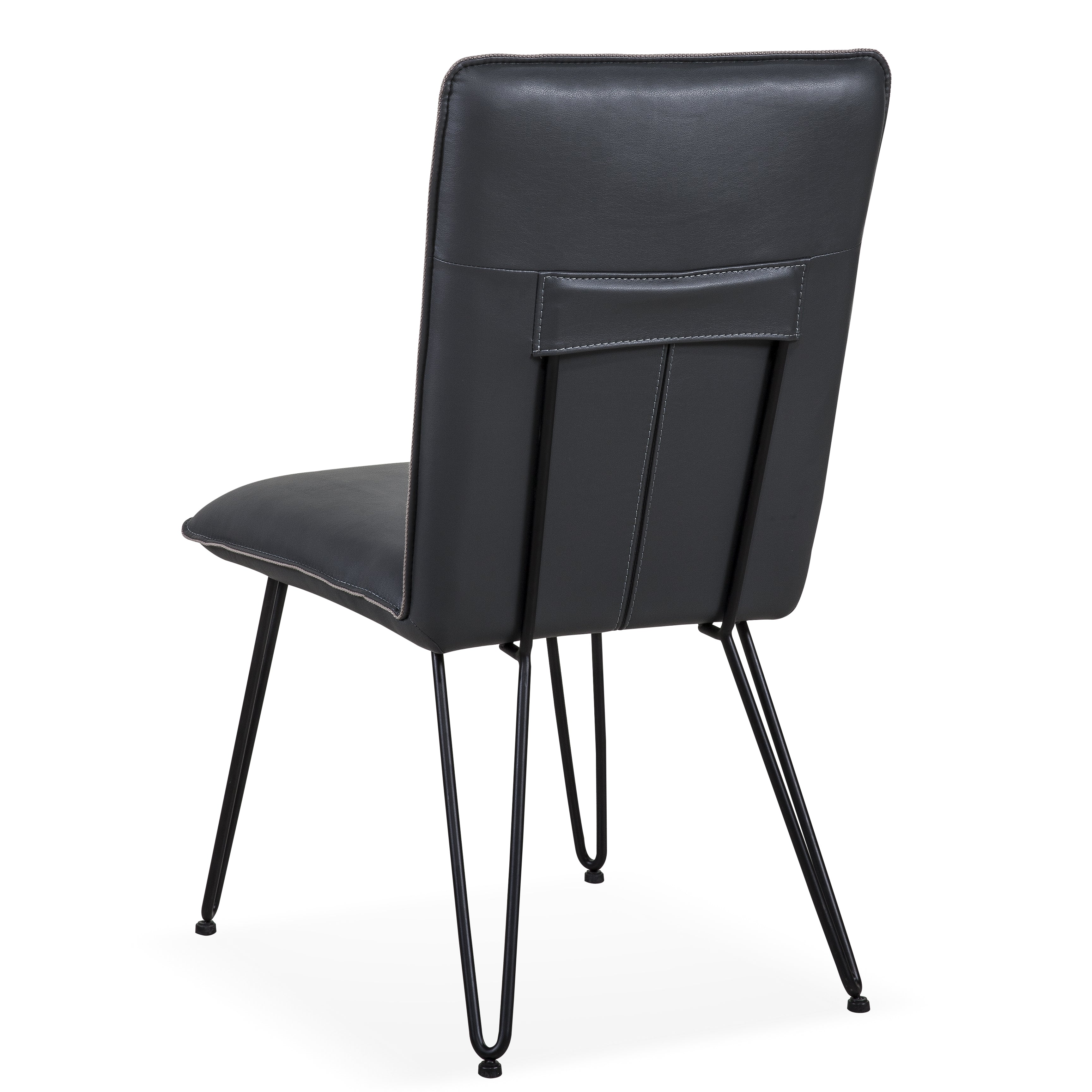 Demi Hairpin Leg Modern Dining Chair in Cobalt (Set of 2) - Image 5