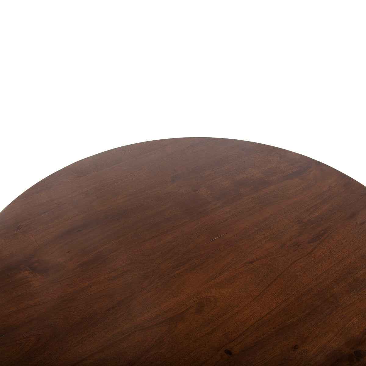 Industrial Modern 40" Round Adjustable Table in Walnut - Image 2