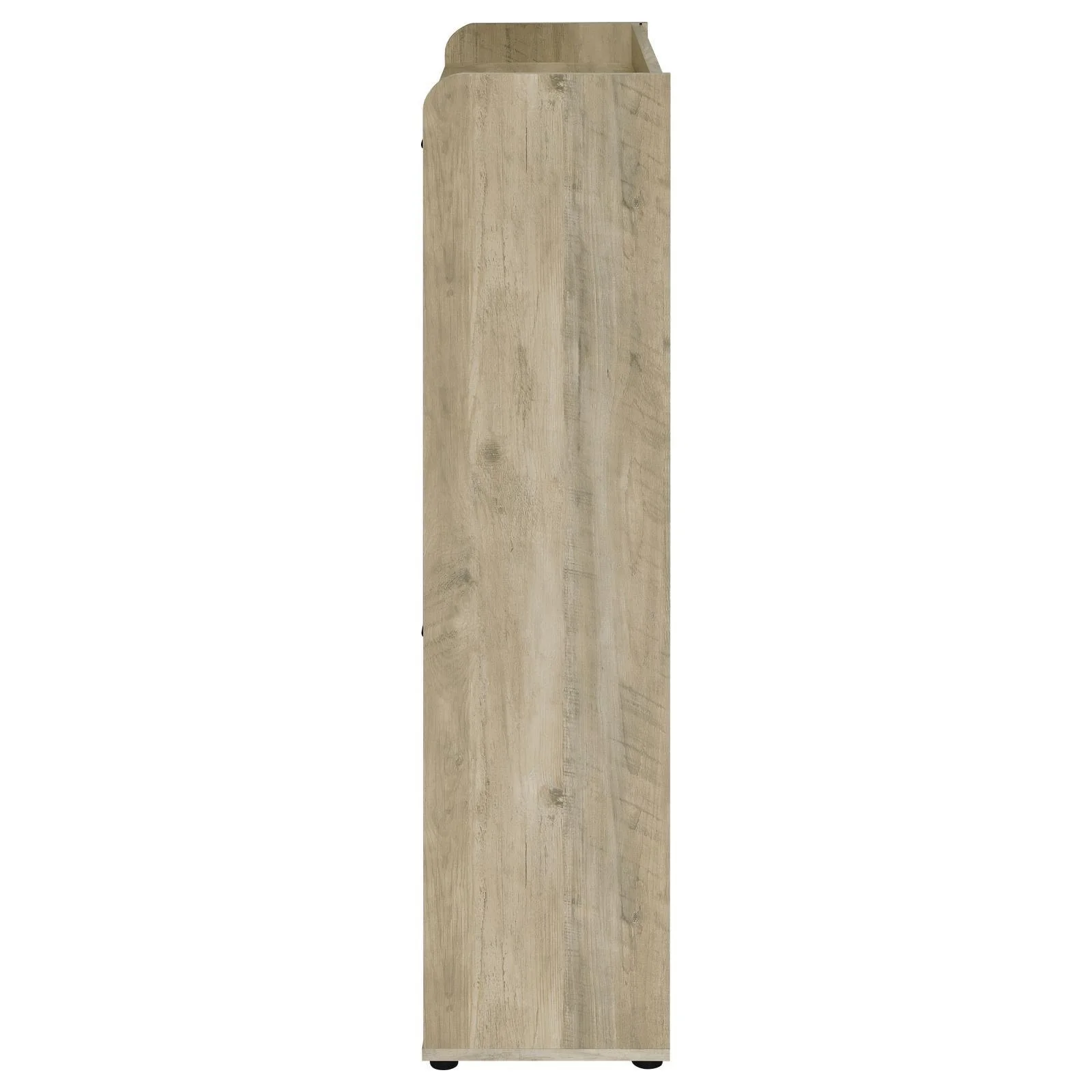 Denia Antique Pine and Grey 3-tier Shoe Storage Cabinet - Image 6