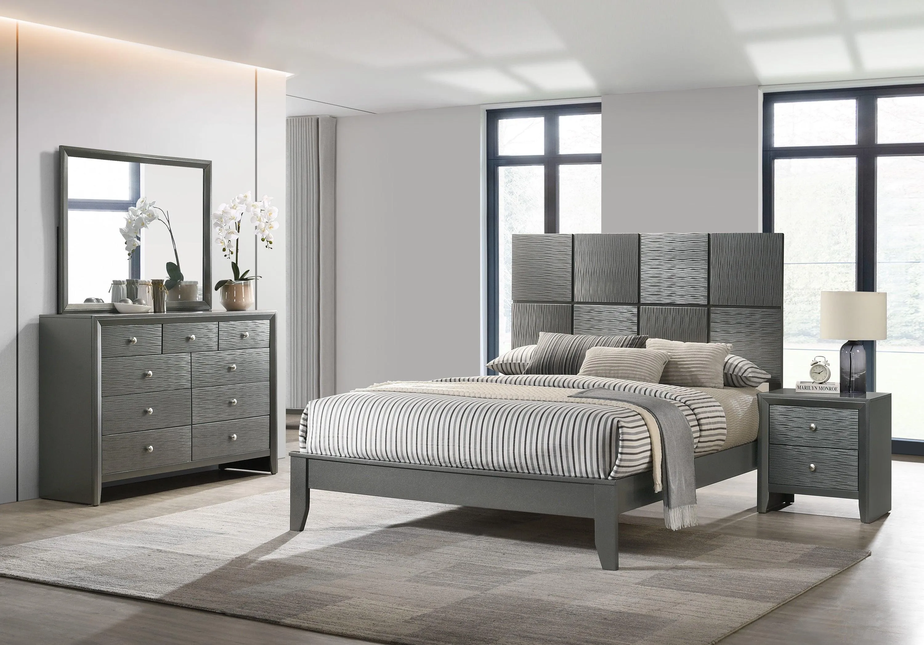 Denker Gunmetal Panel Youth Bedroom Set - Image 12