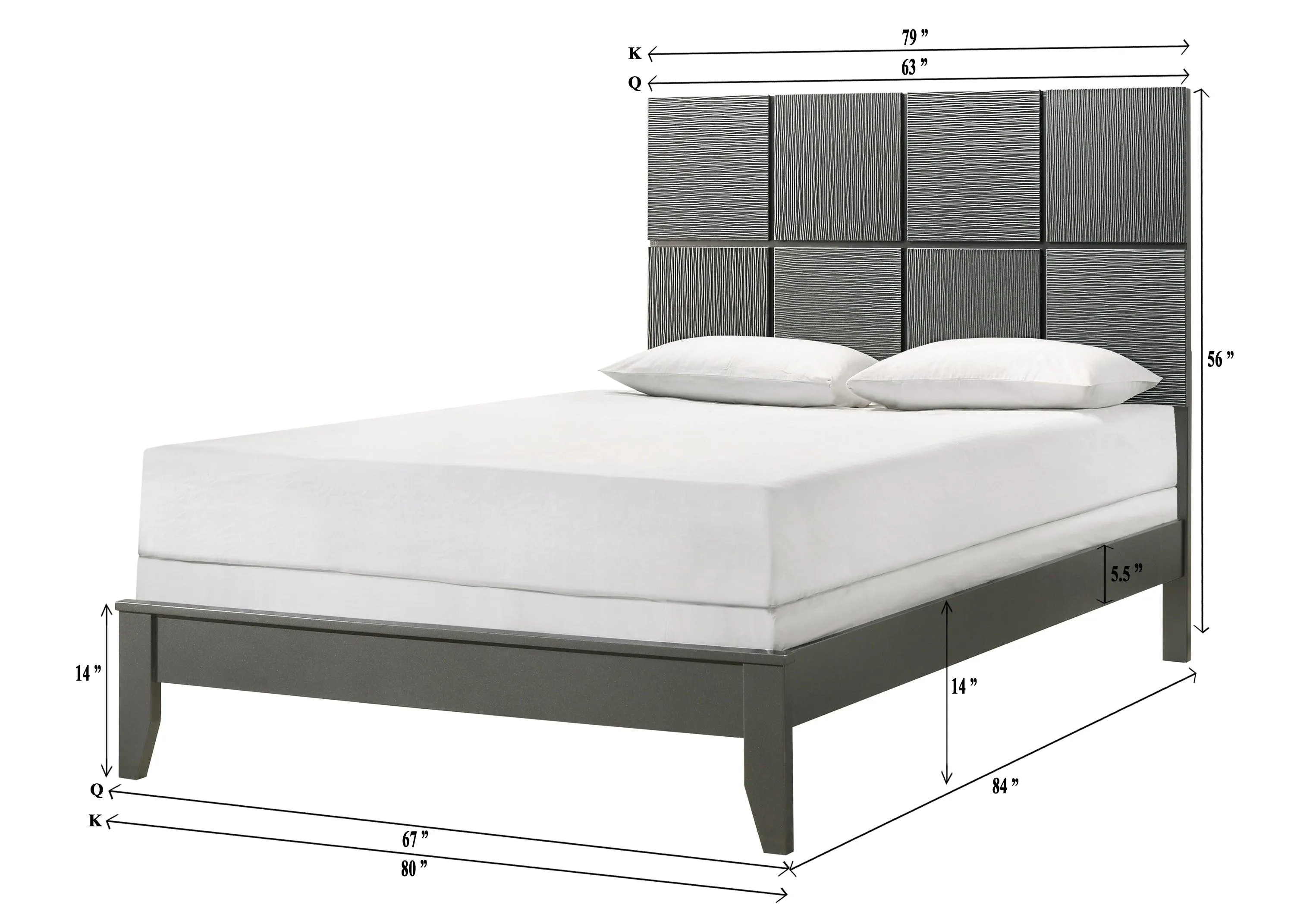 Denker Gunmetal Panel Youth Bedroom Set - Image 8