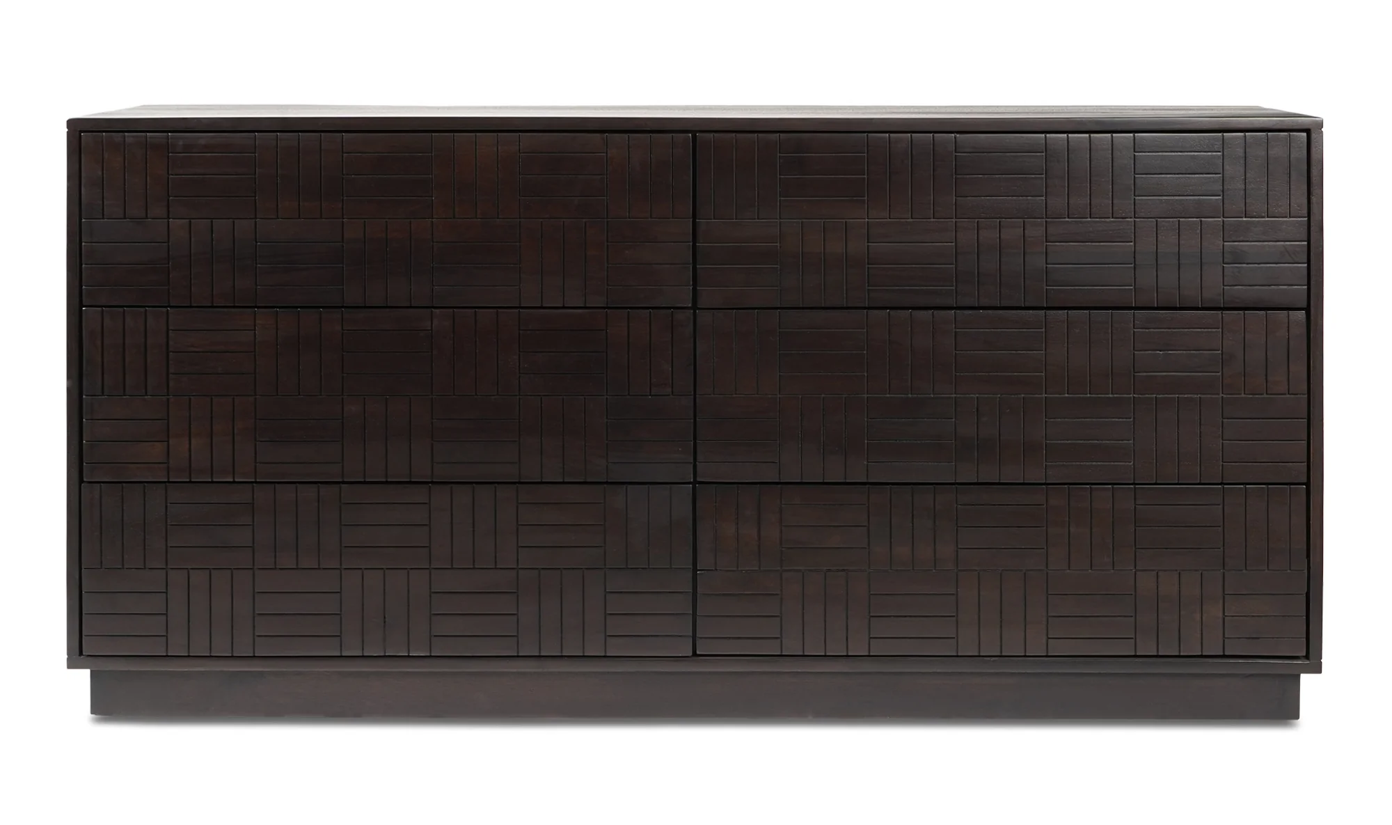 Denman 6 Drawer Dresser - Dark Brown