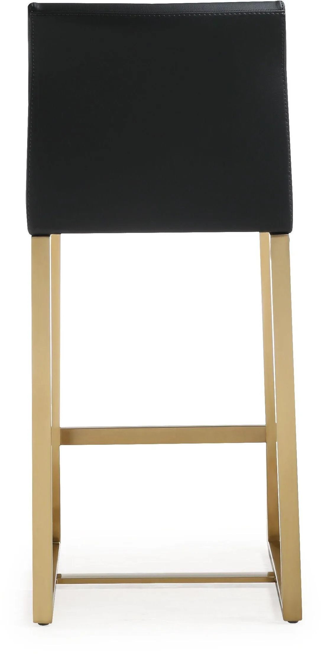 Denmark Performance Vegan Leather Stool with Gold Base - Set of 2 - Image 14