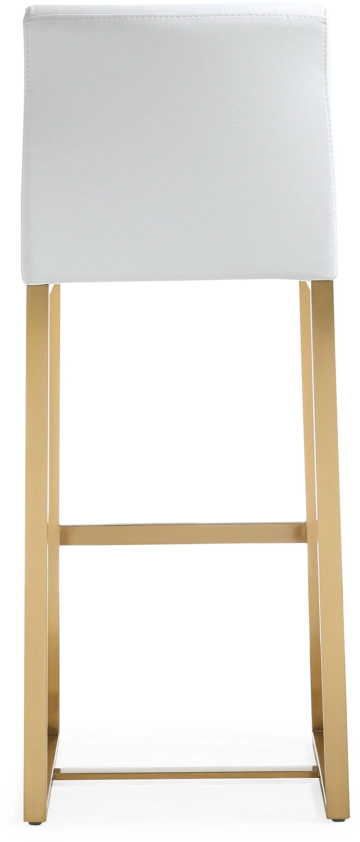 Denmark Performance Vegan Leather Stool with Gold Base - Set of 2 - Image 24