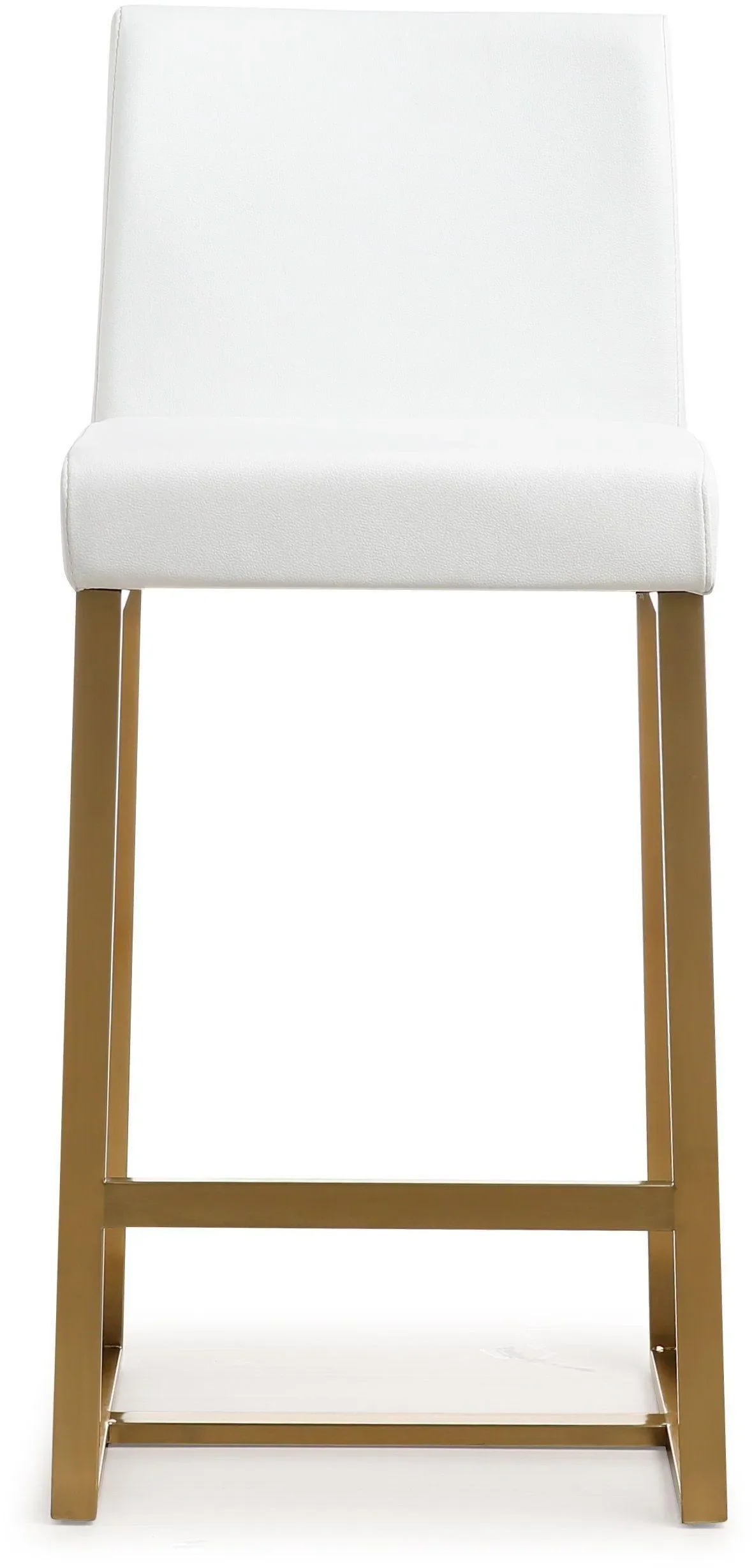 Denmark Performance Vegan Leather Stool with Gold Base - Set of 2 - Image 31