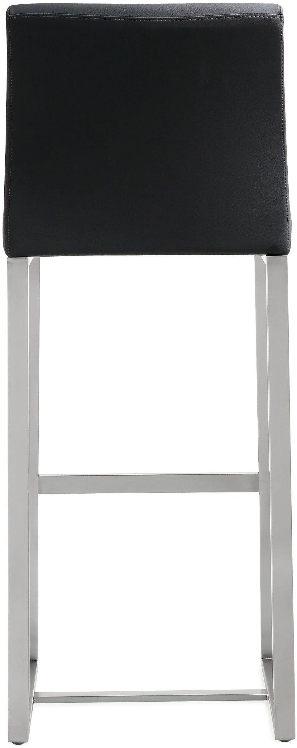 Denmark Performance Vegan Leather Stool with Silver Base - Set of 2 - Image 25