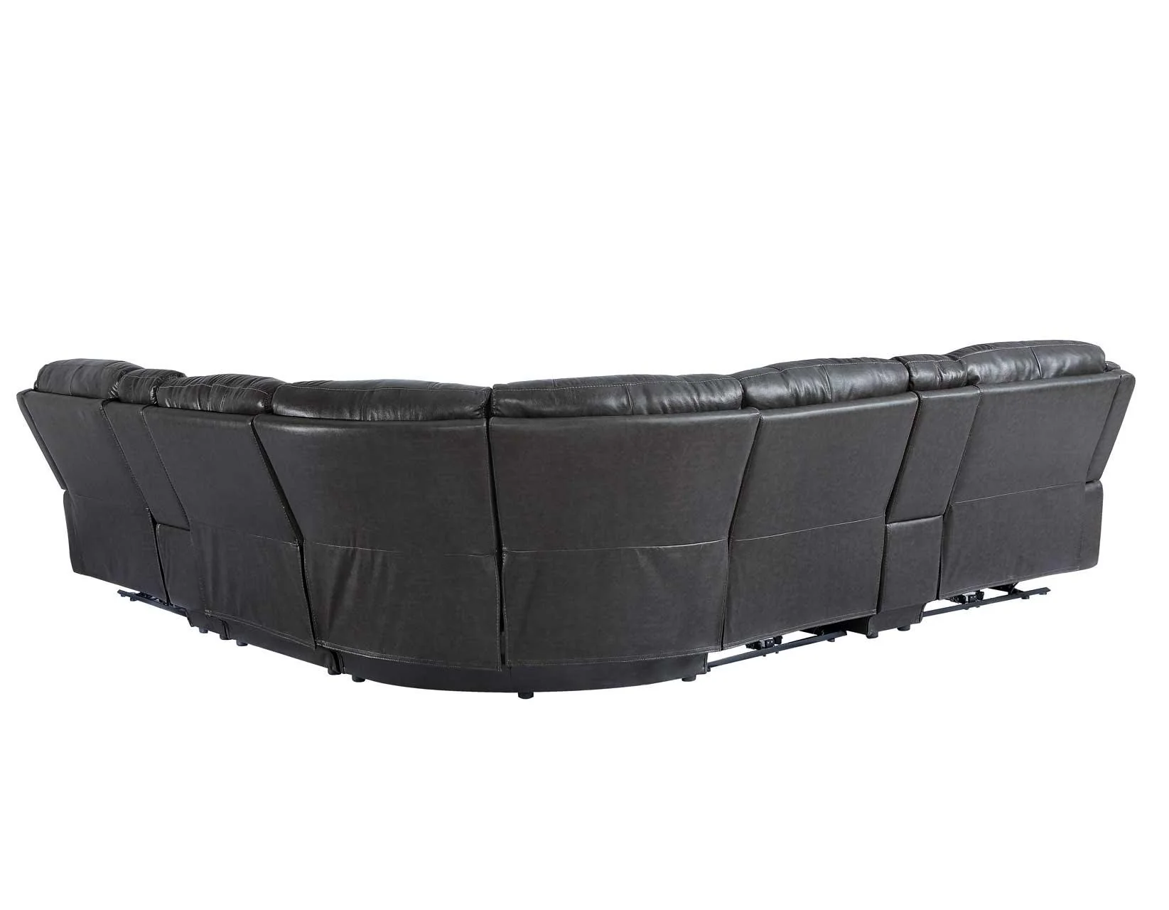 Denver Charcoal Dual-Power 6-Piece Sectional - Image 9