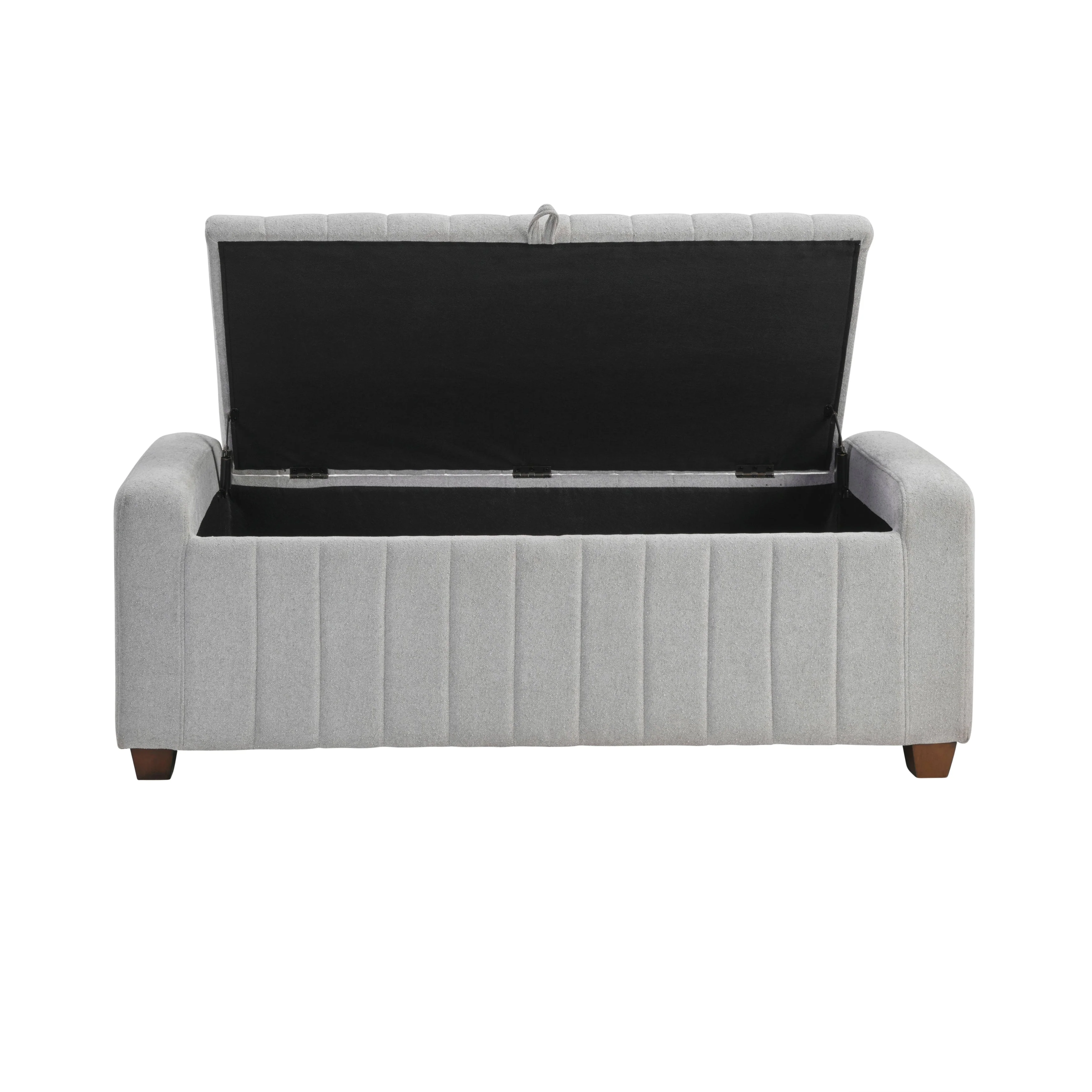 Derby Light Gray Storage Bench - Image 4