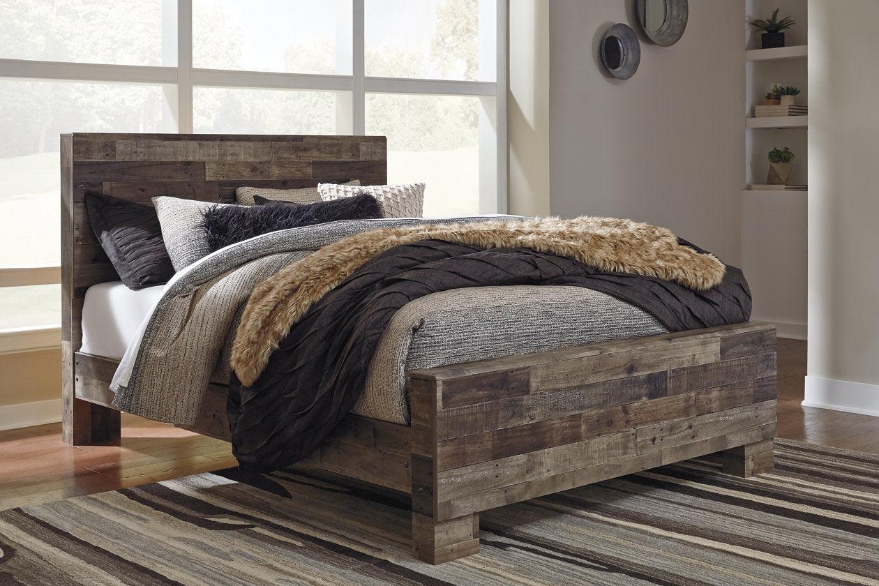 Derekson Multi Gray Queen Panel Bed - Image 2