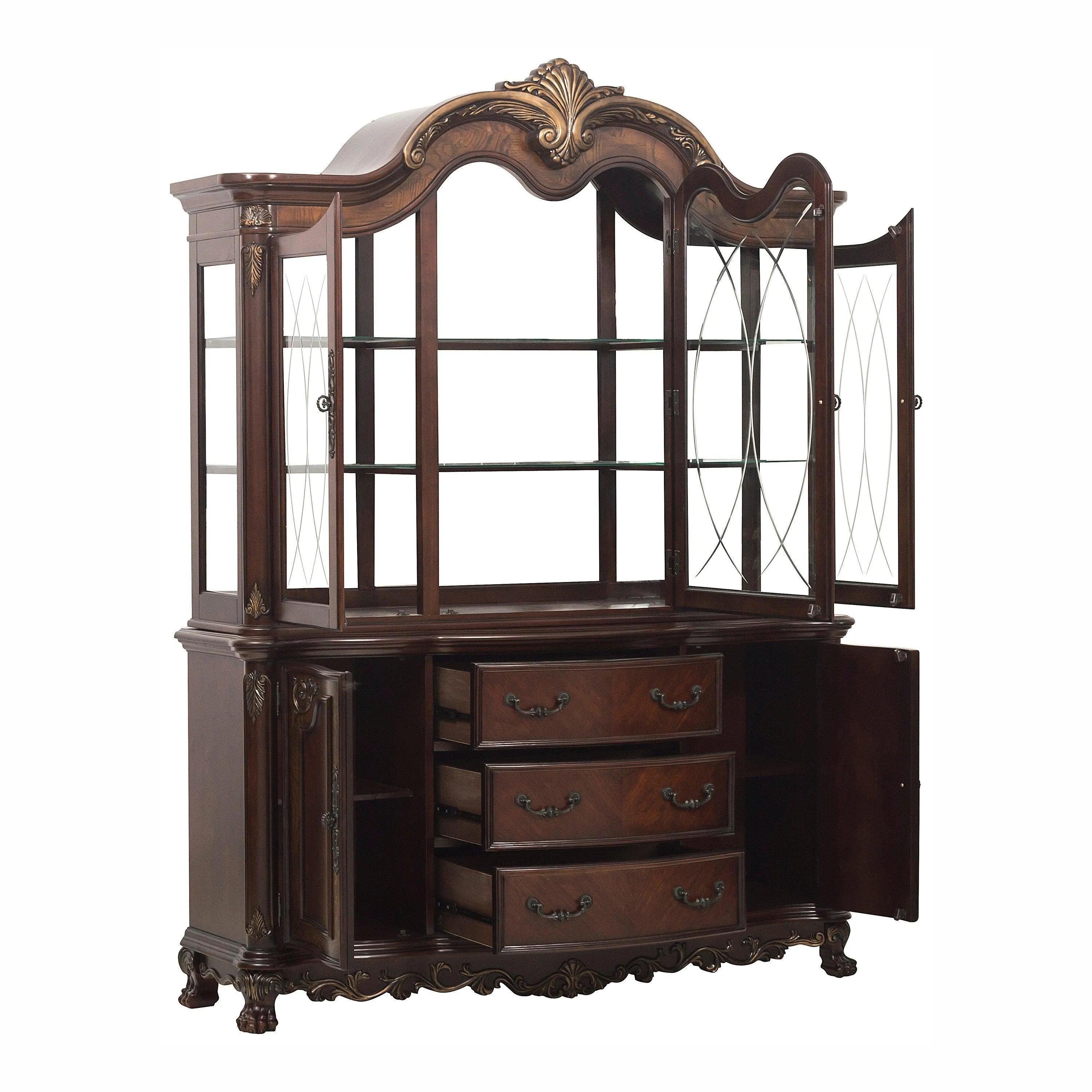 Deryn Park Cherry Buffet & Hutch - Image 4