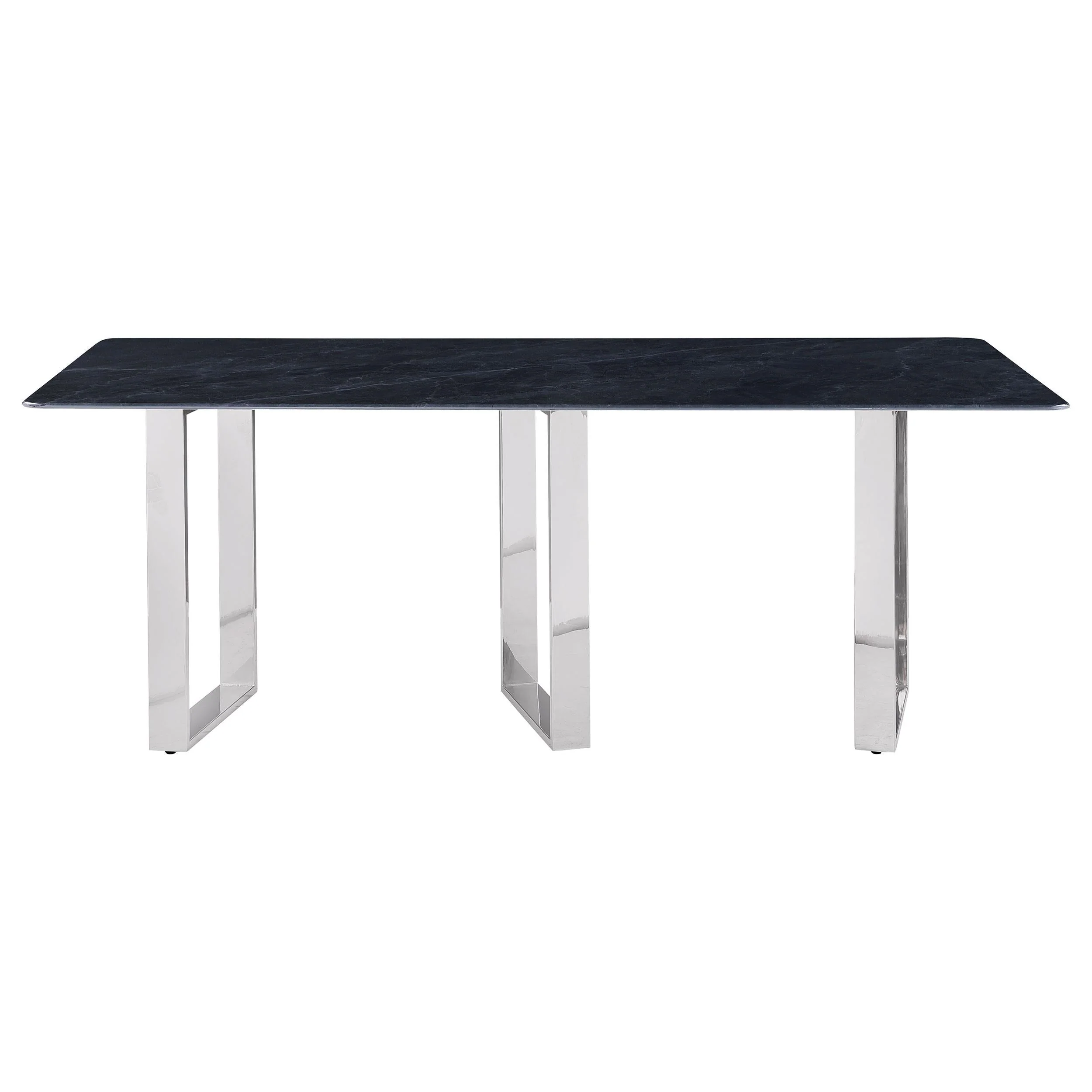 Desden Gray Rectangular Sintered Stone Dining Table - Image 2