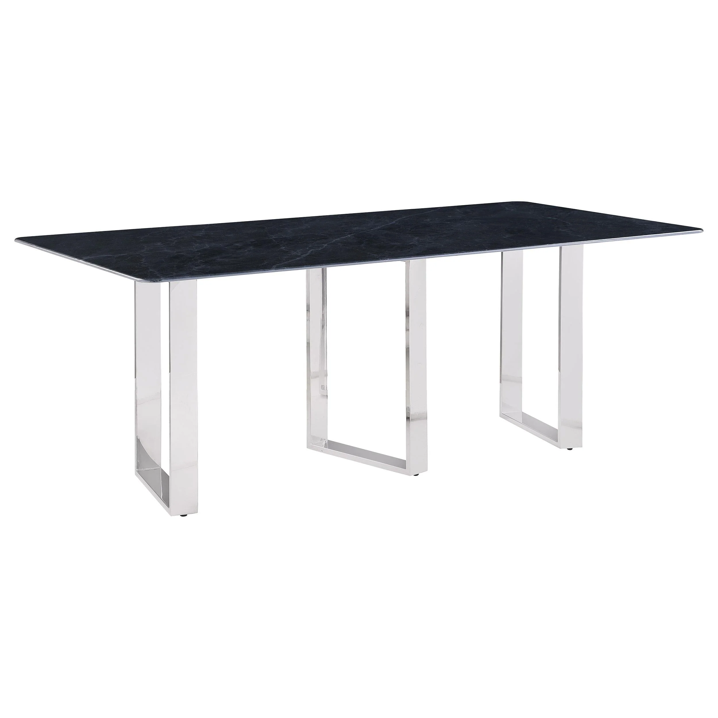 Desden Gray Rectangular Sintered Stone Dining Table - Image 3