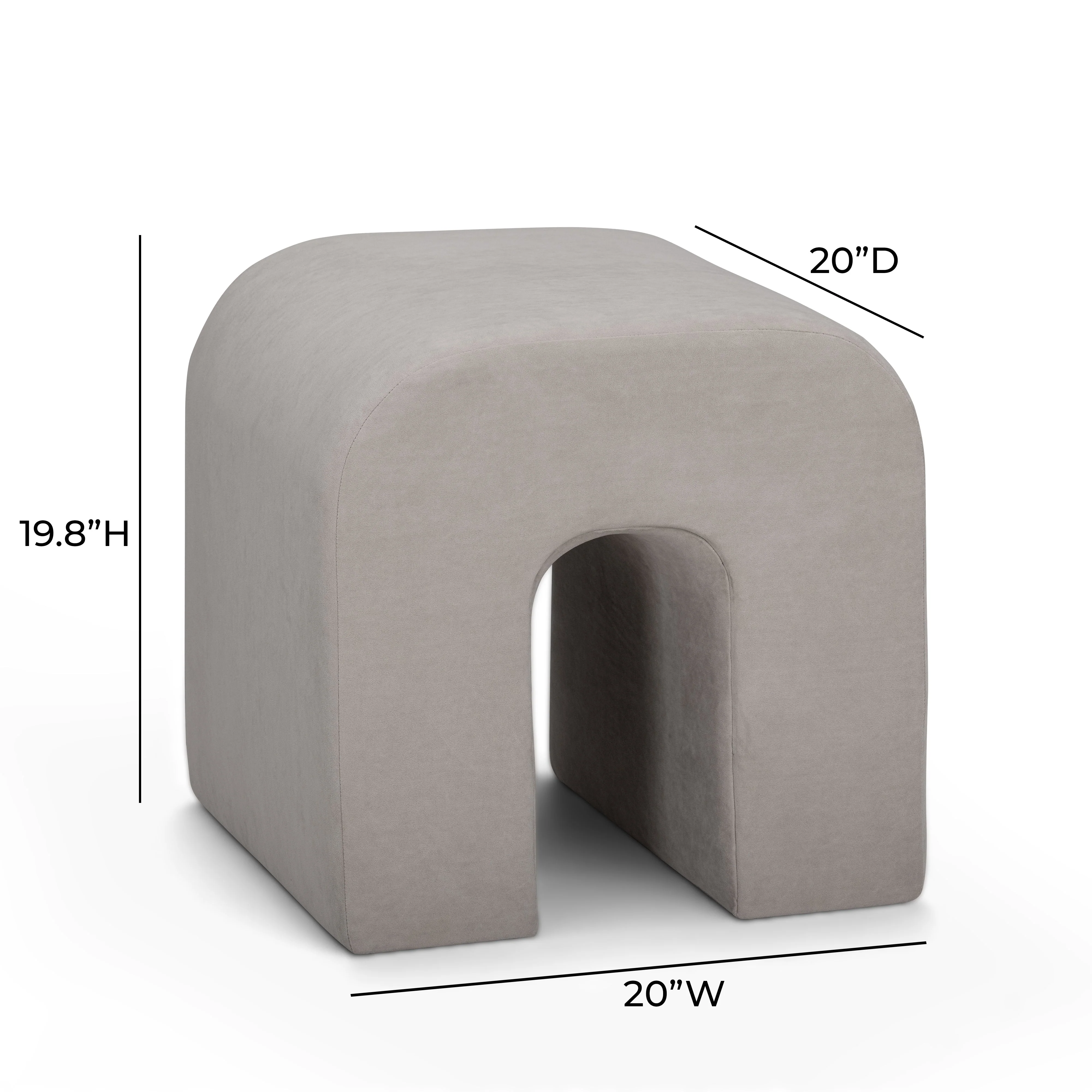 Desi Performance Velvet Ottoman - Image 6