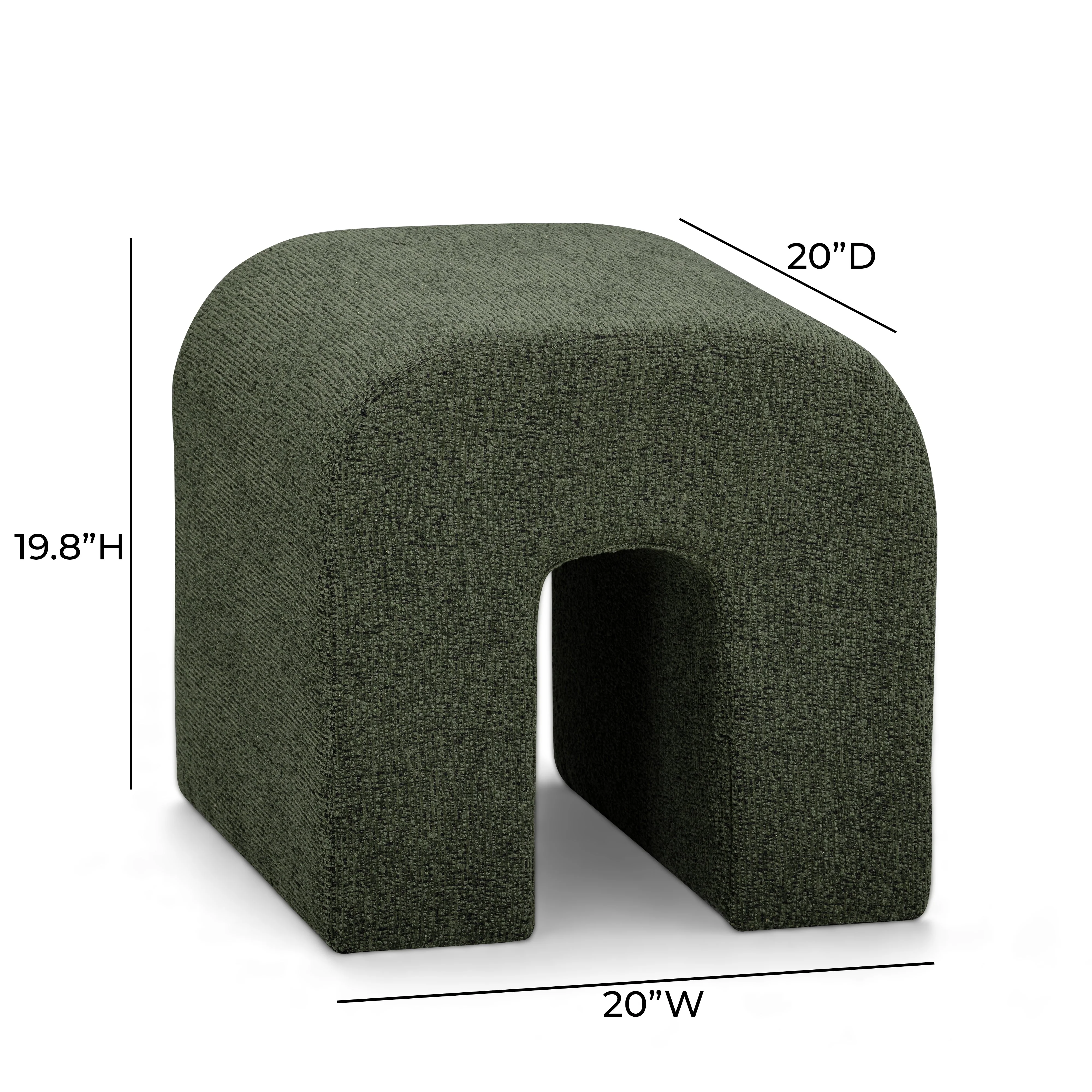 Desi Woven Performance Fabric Ottoman - Image 12