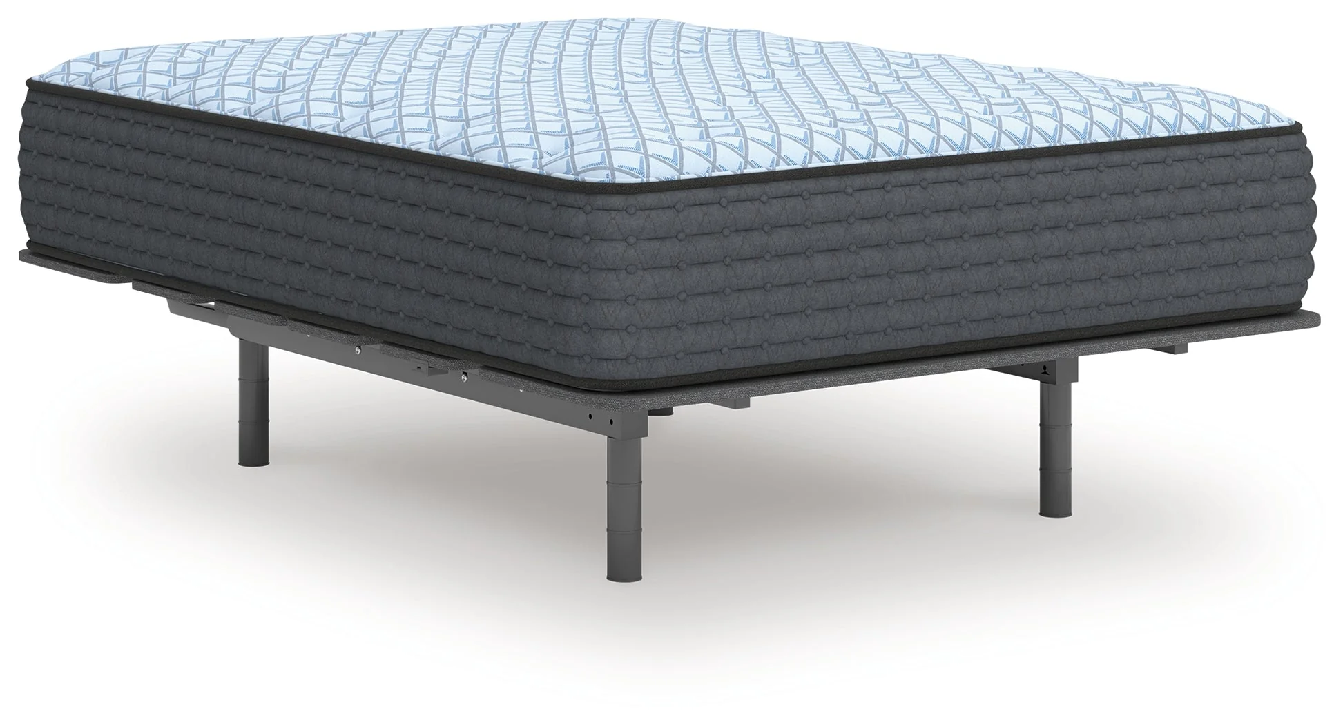 Destin Cove Plush Blue Hybrid Queen Mattress - Image 5