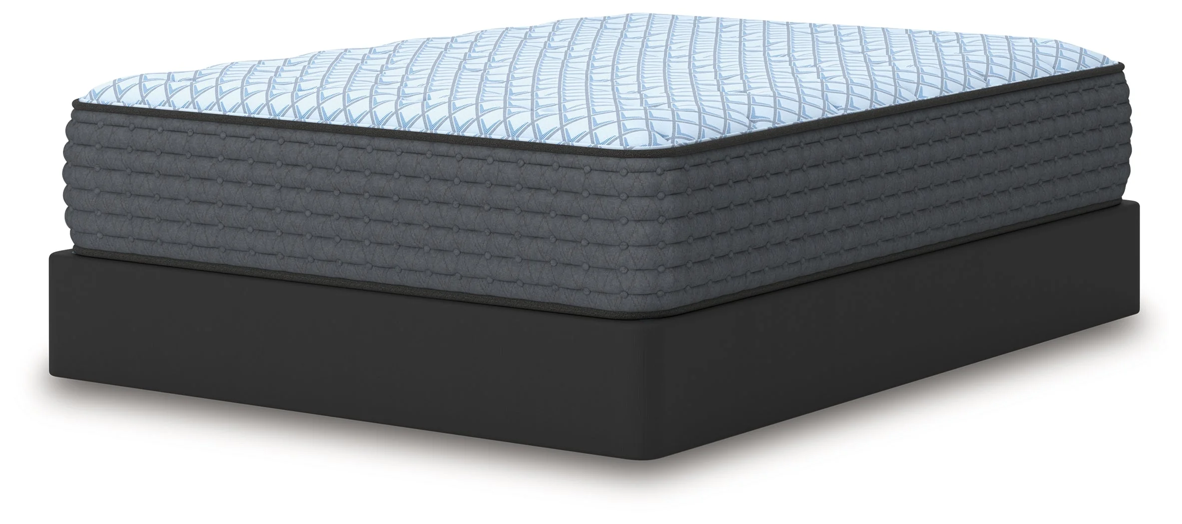Destin Cove Plush Blue Hybrid Twin Mattress - Image 6