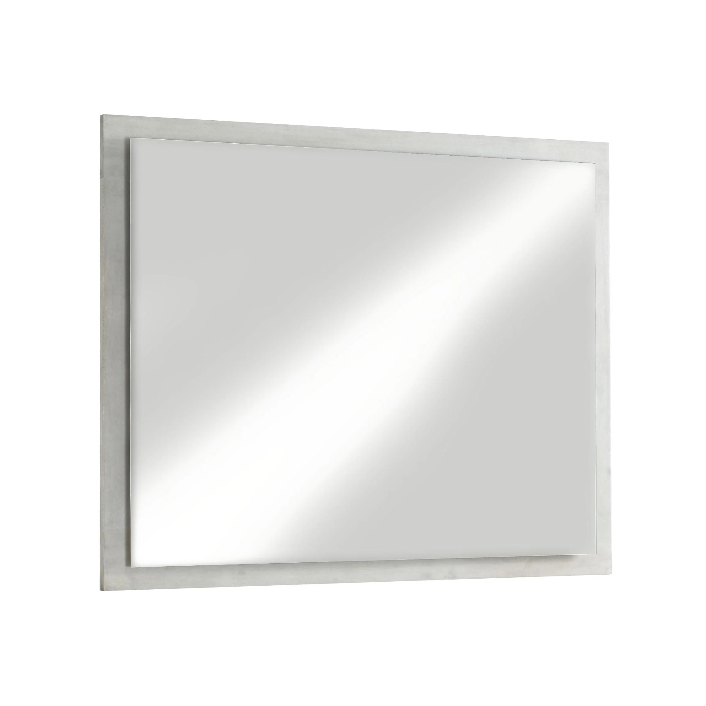 Destination Floating Glass Mirror in Cotton Grey - Image 3