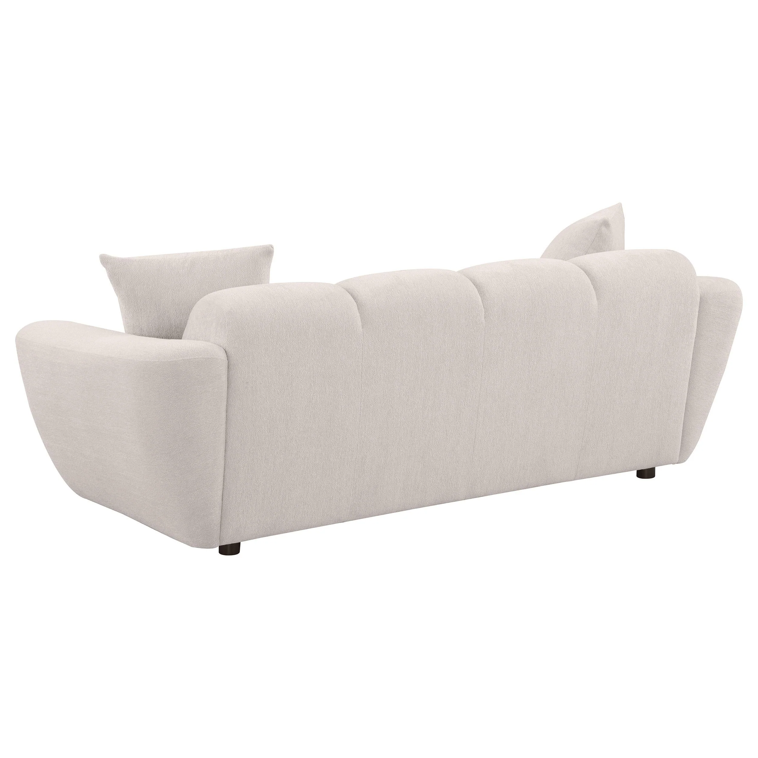 Destino Chenille Upholstered Splayed Arm Sofa Greige - Image 5