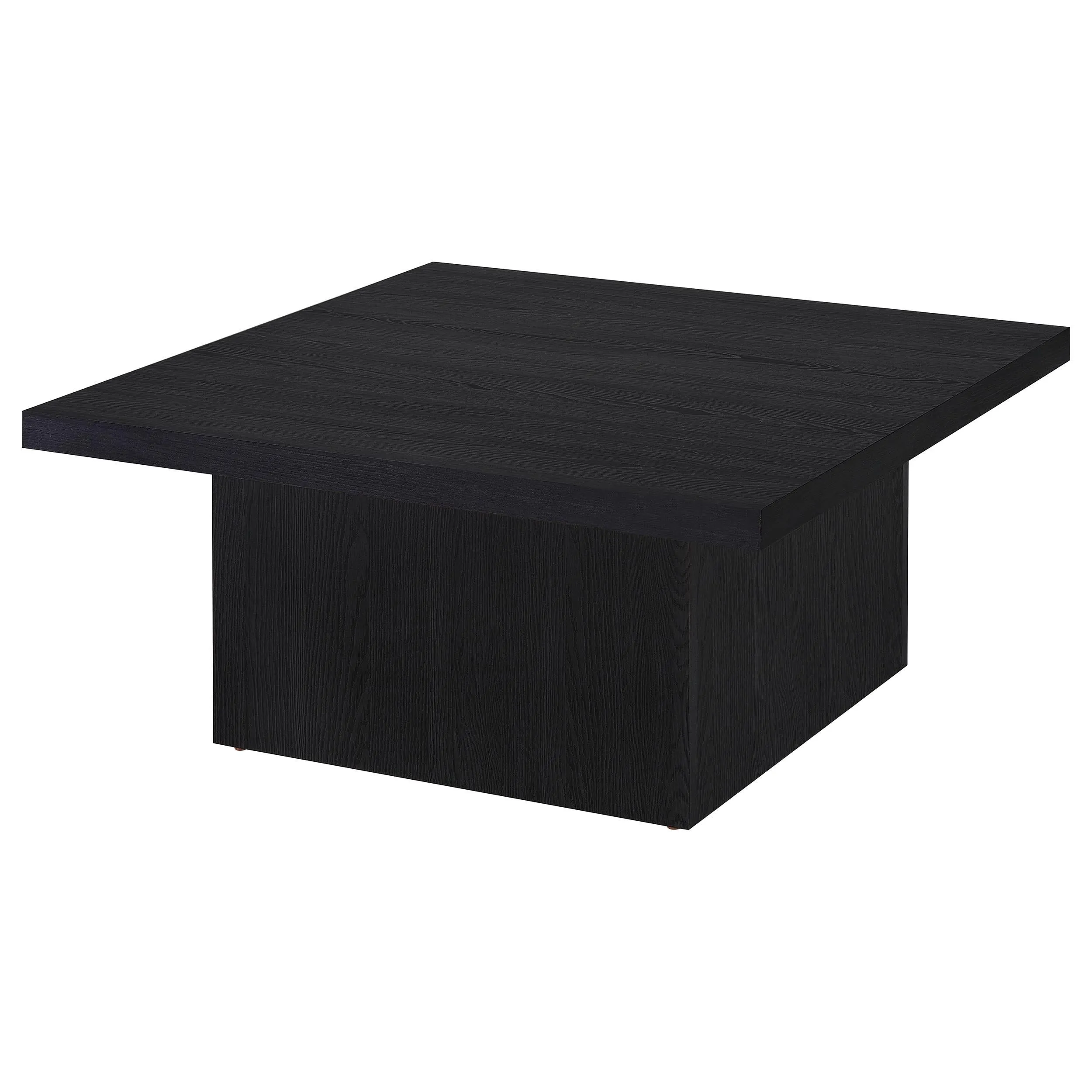 Devar Black 3-Piece Square Cocktail Coffee End Table Set - Image 10