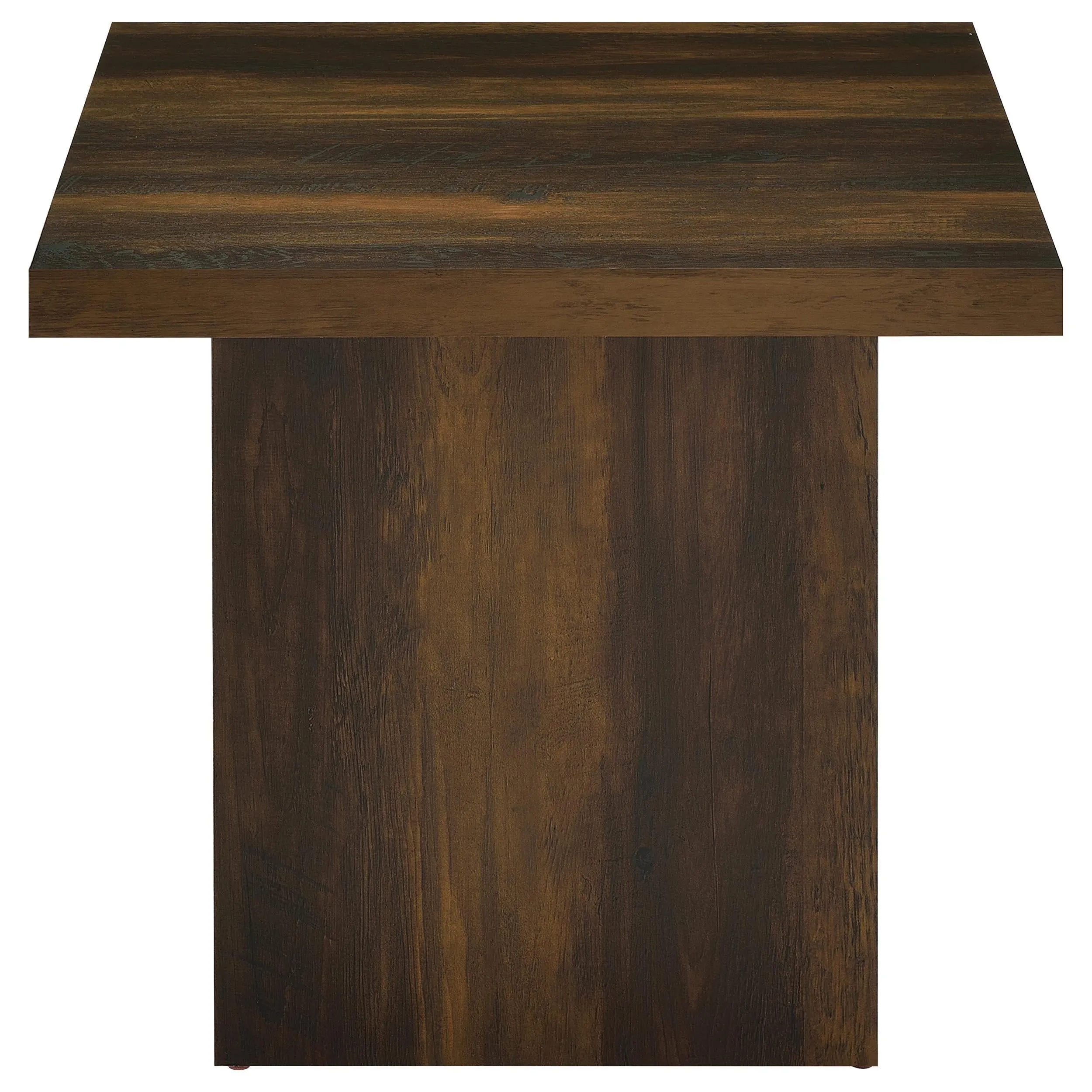 Devar Dark Pine Square Engineered Wood Side End Table - Image 3