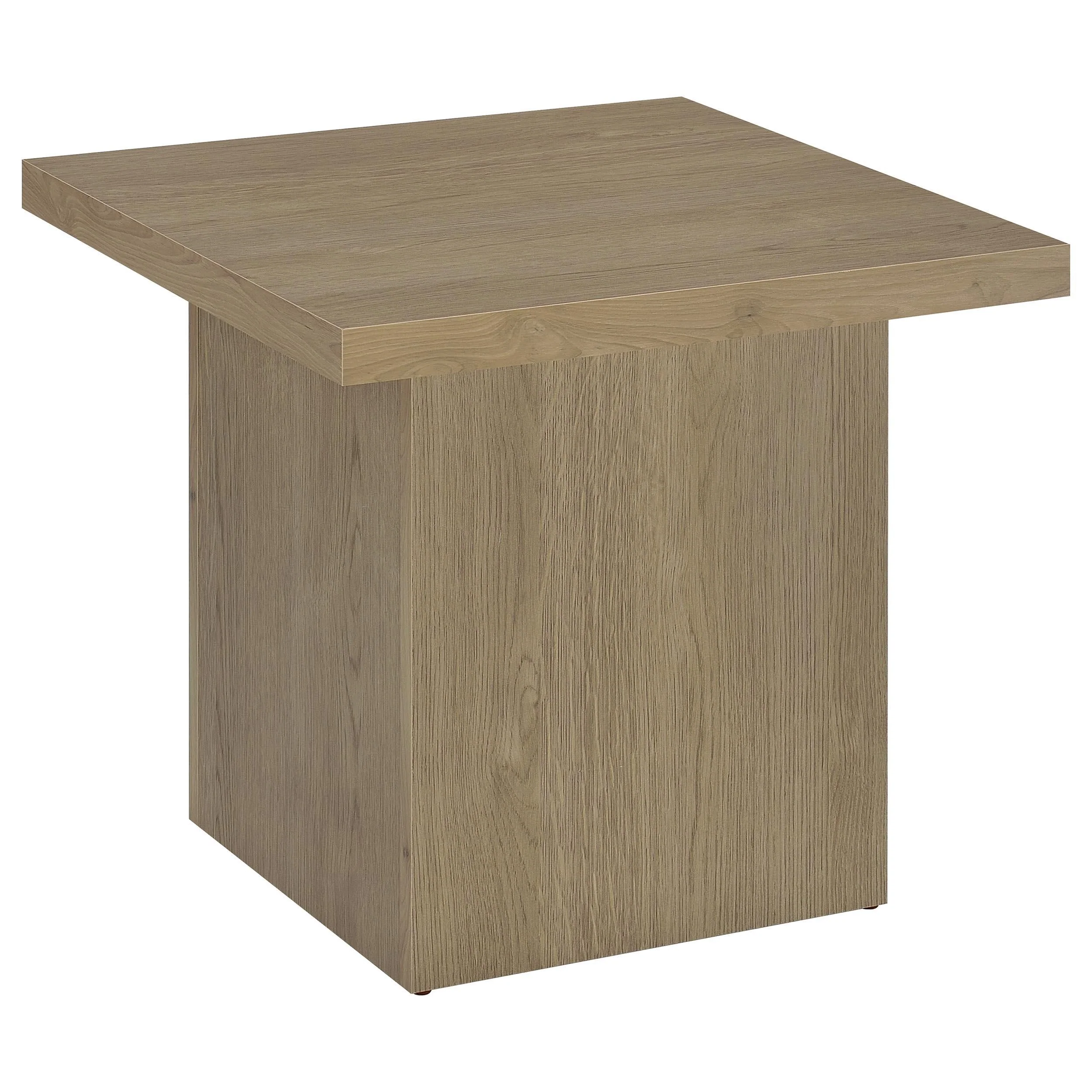 Devar Latte 2-Piece Square Cocktail Coffee End Table Set - Image 2