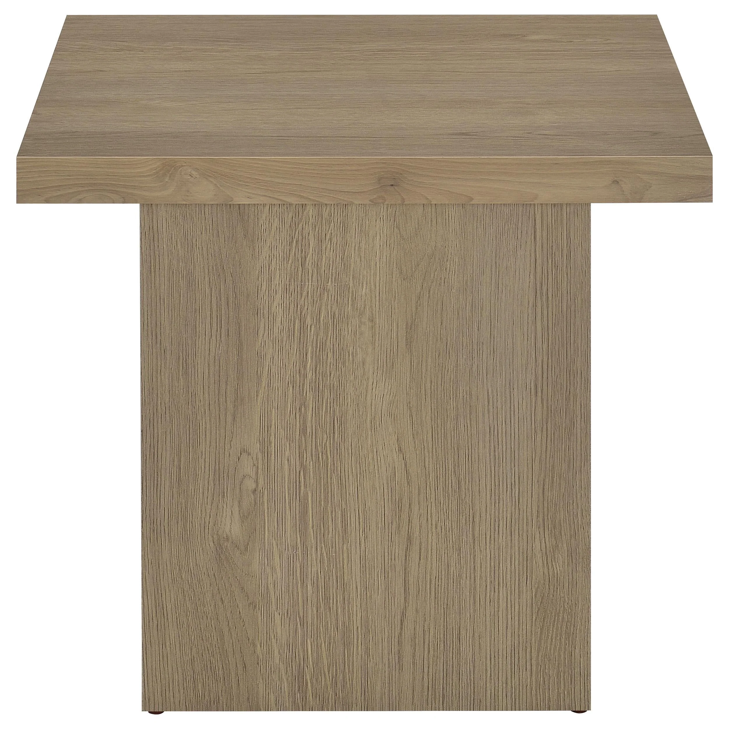 Devar Latte 2-Piece Square Cocktail Coffee End Table Set - Image 3