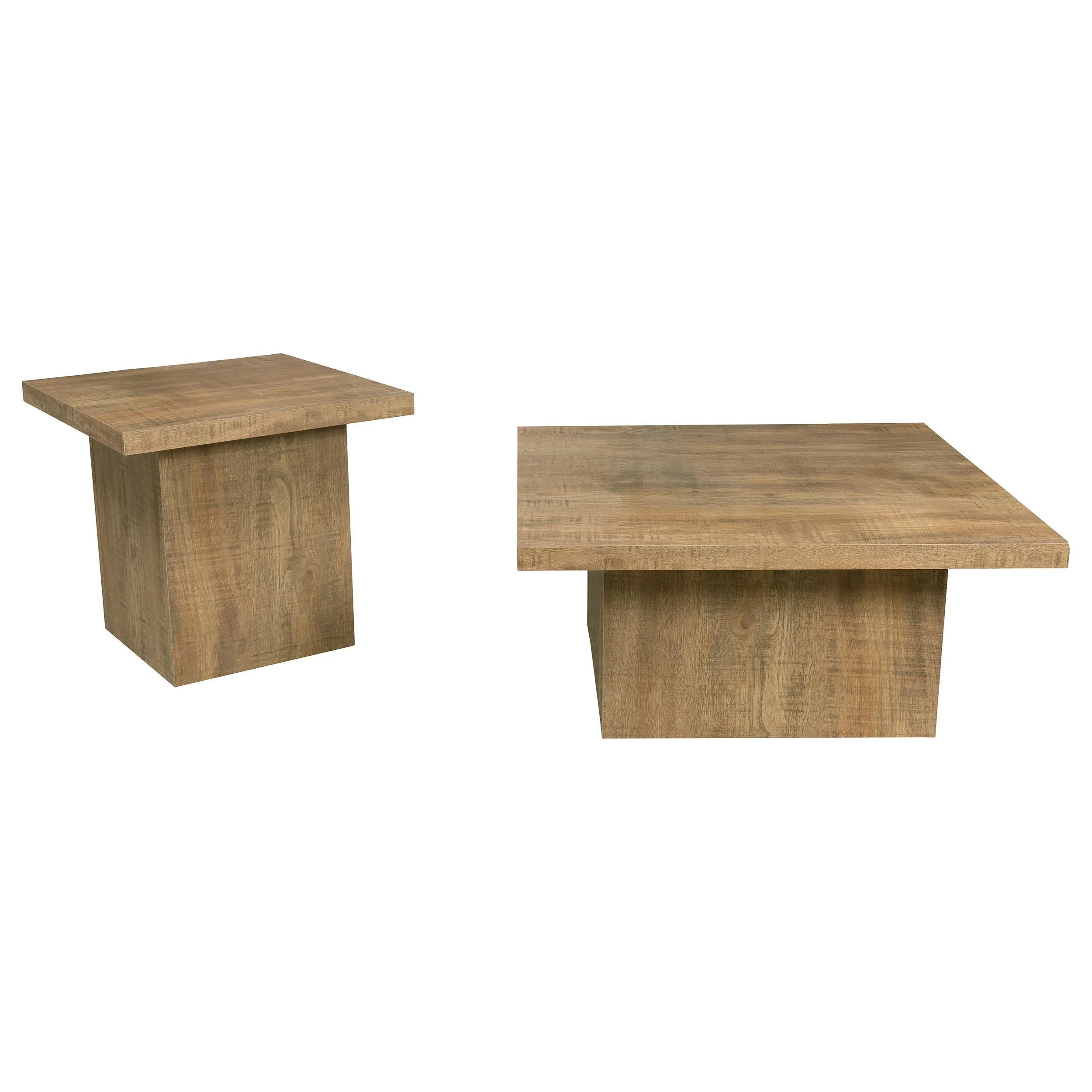 Devar Mango 2-Piece Square Coffee and End Table Set - Image 2