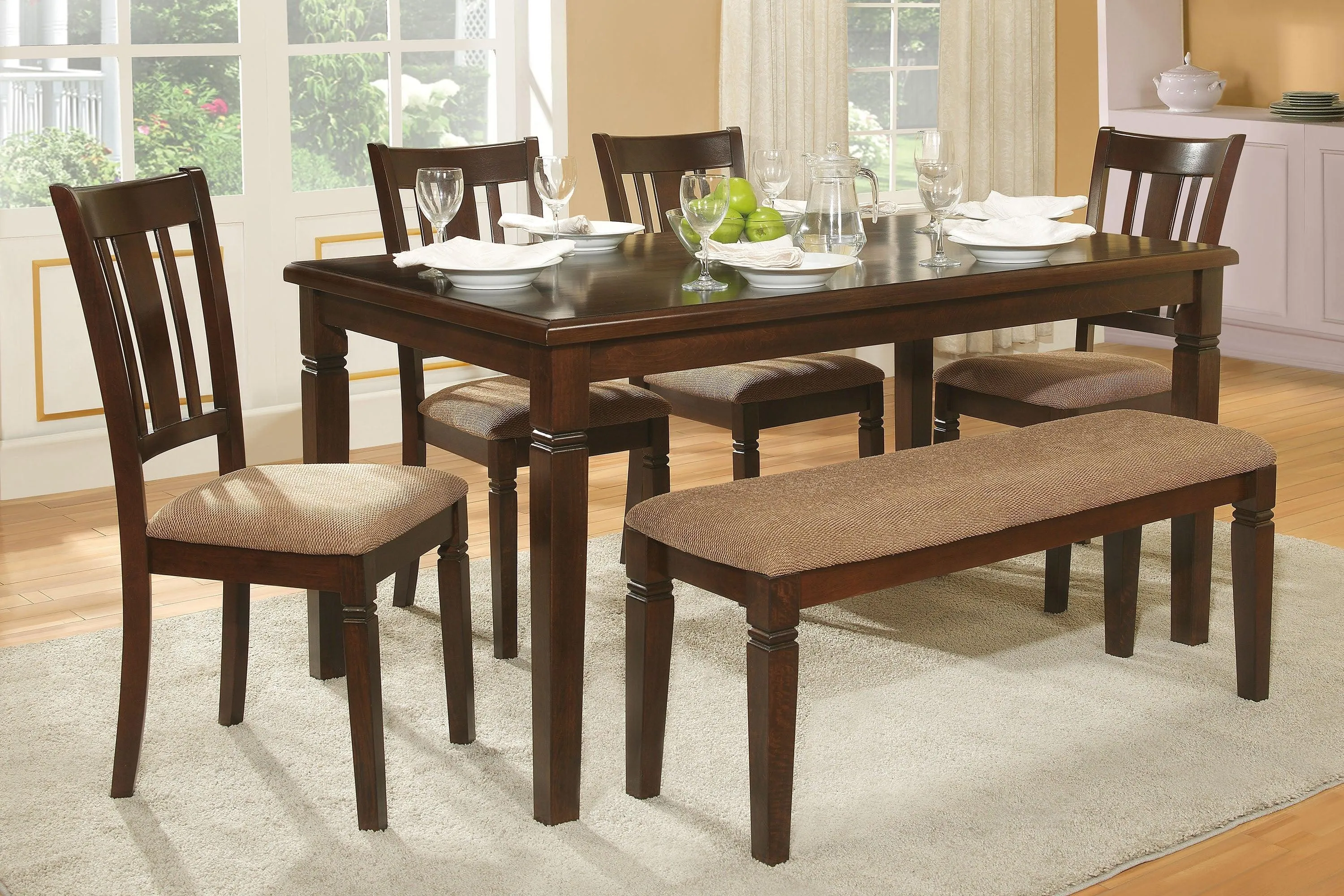 Devlin Espresso Dining Bench - Image 2