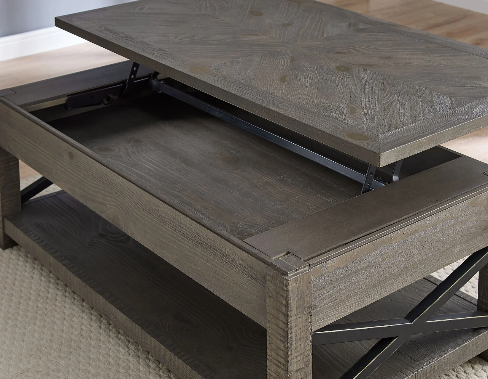 Dexter Castered Lift-Top Cocktail Table - Image 2