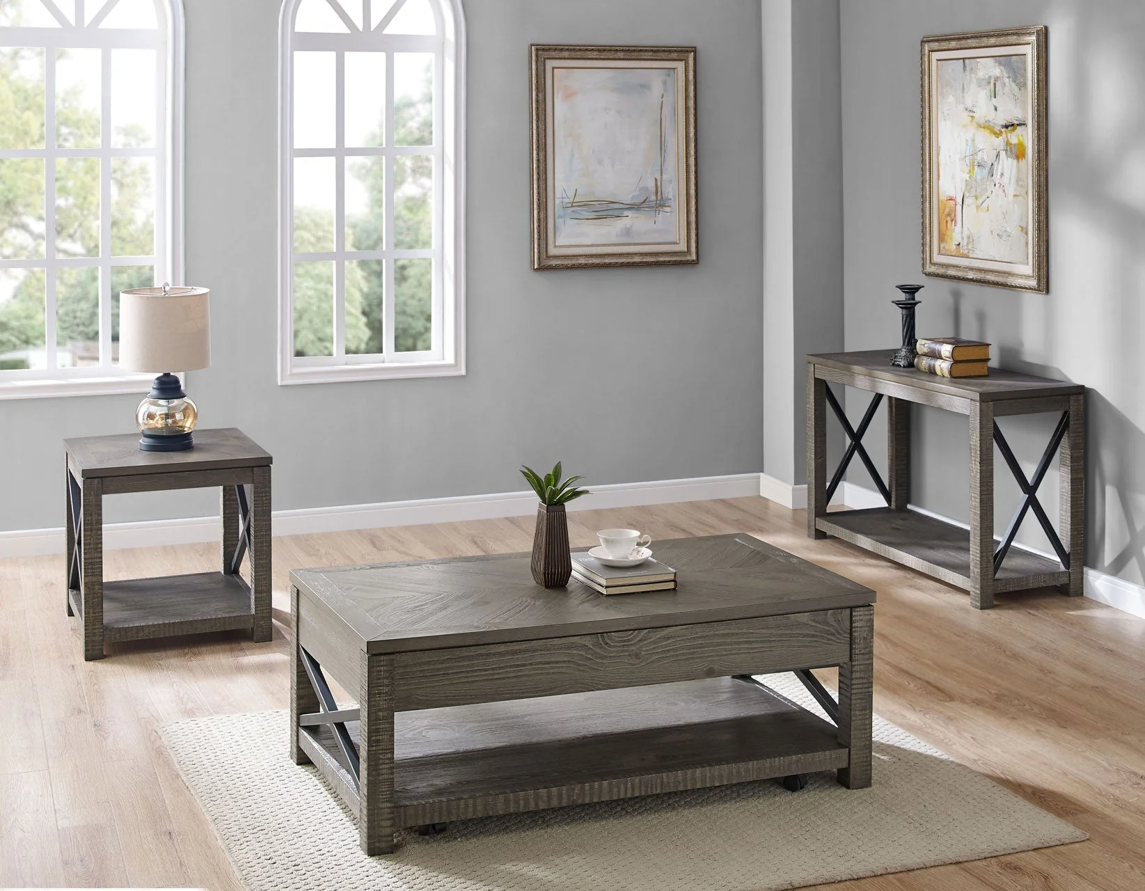 Dexter Driftwood Sofa Table - Image 2