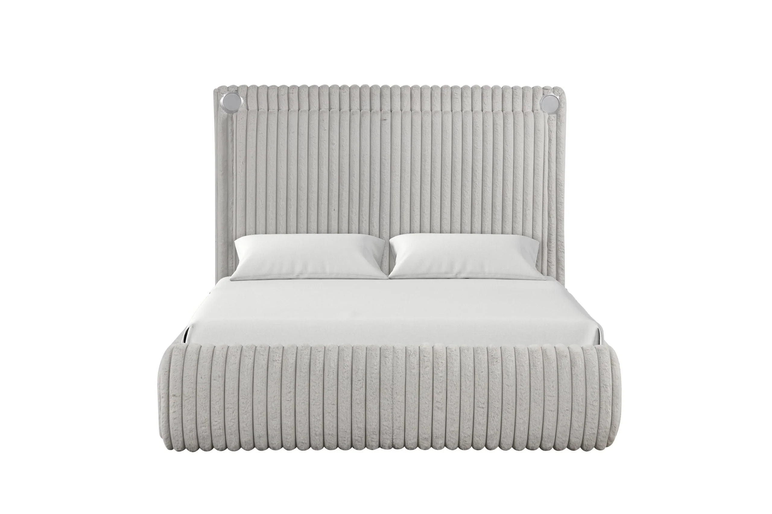 Diana Gray King Platform Bed - Image 3
