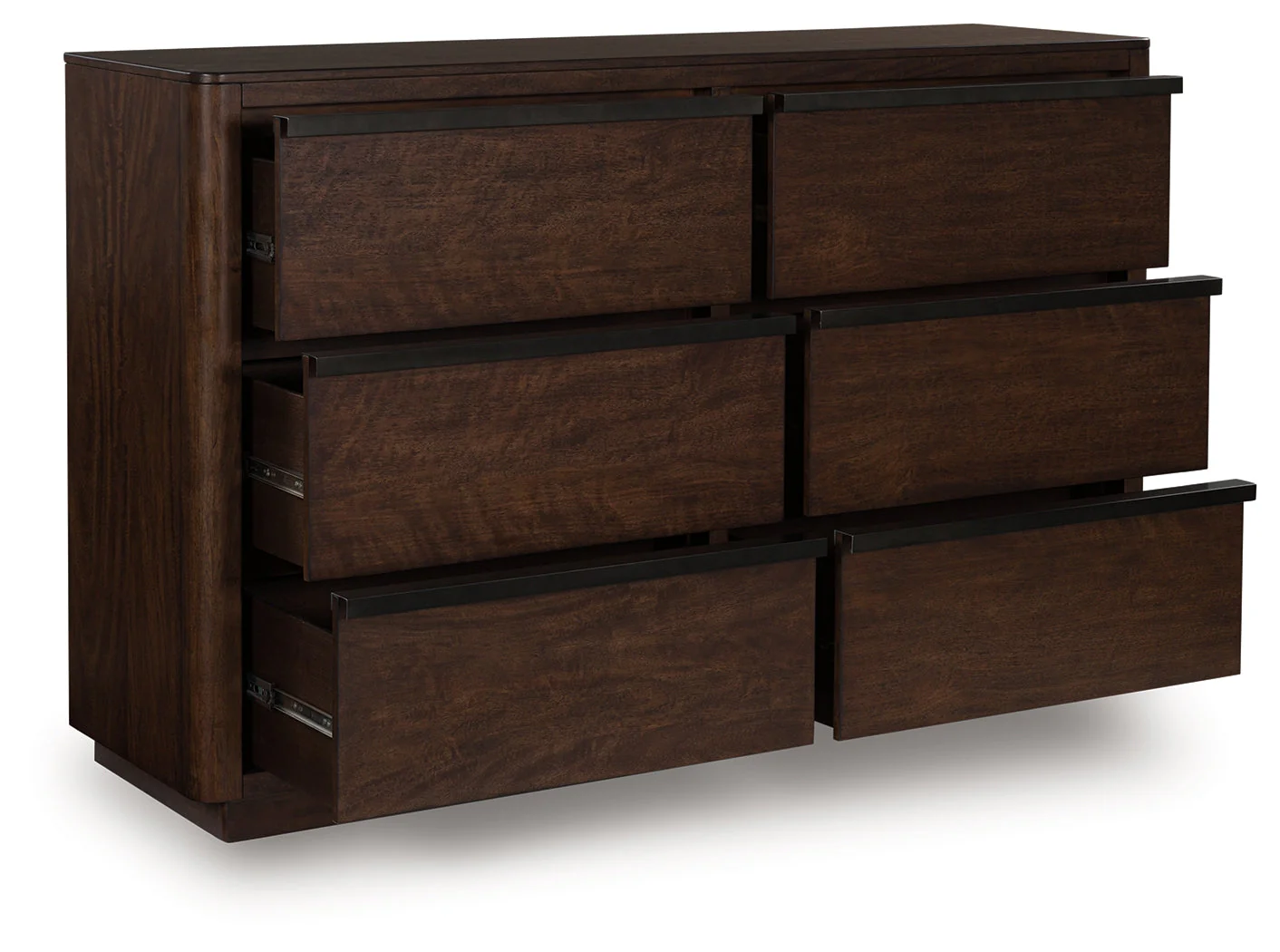 Dilenno Dark Brown 6 Drawer Dresser - Image 4