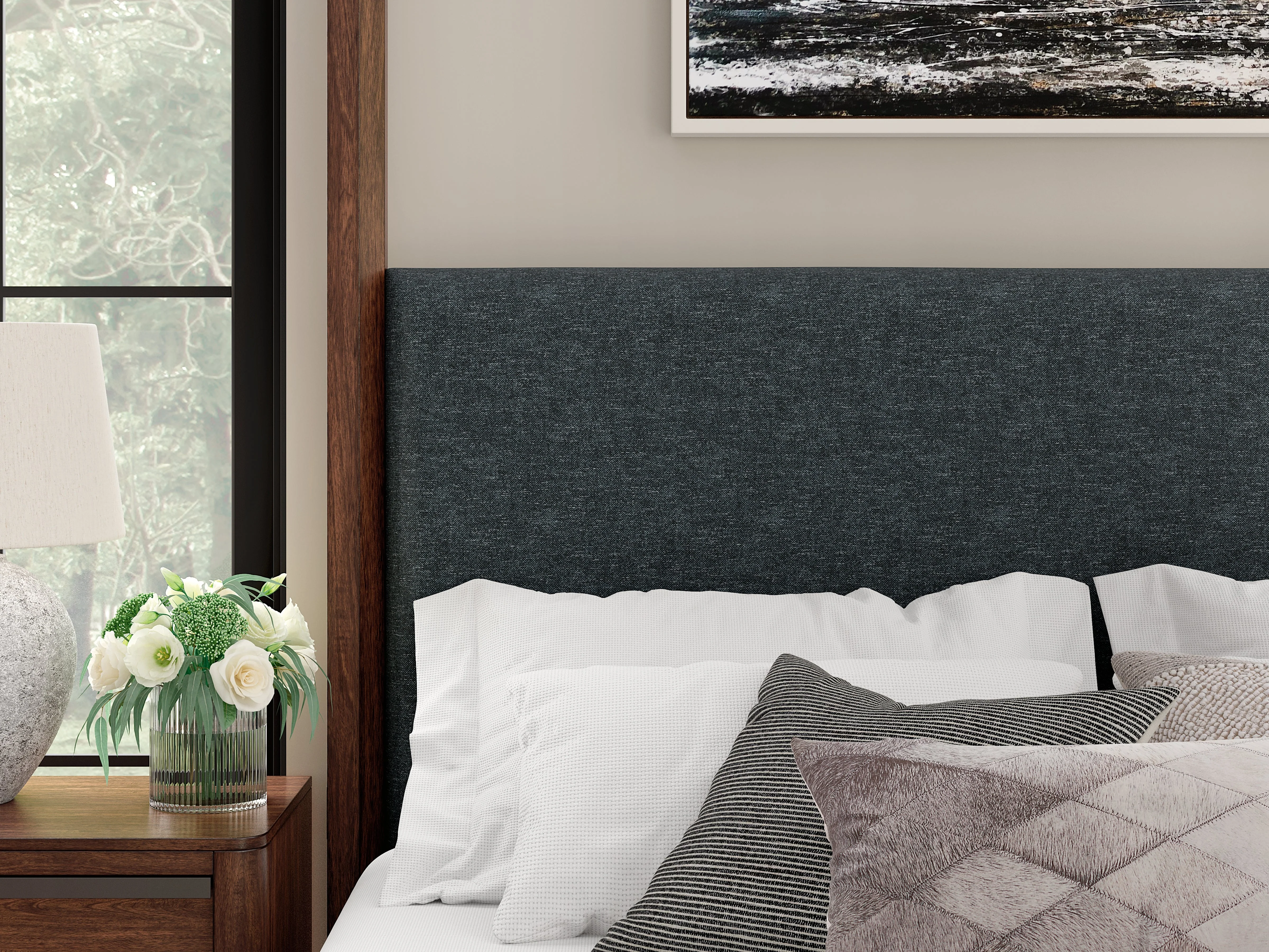 Dilenno Dark Brown California King Canopy Bed - Image 6