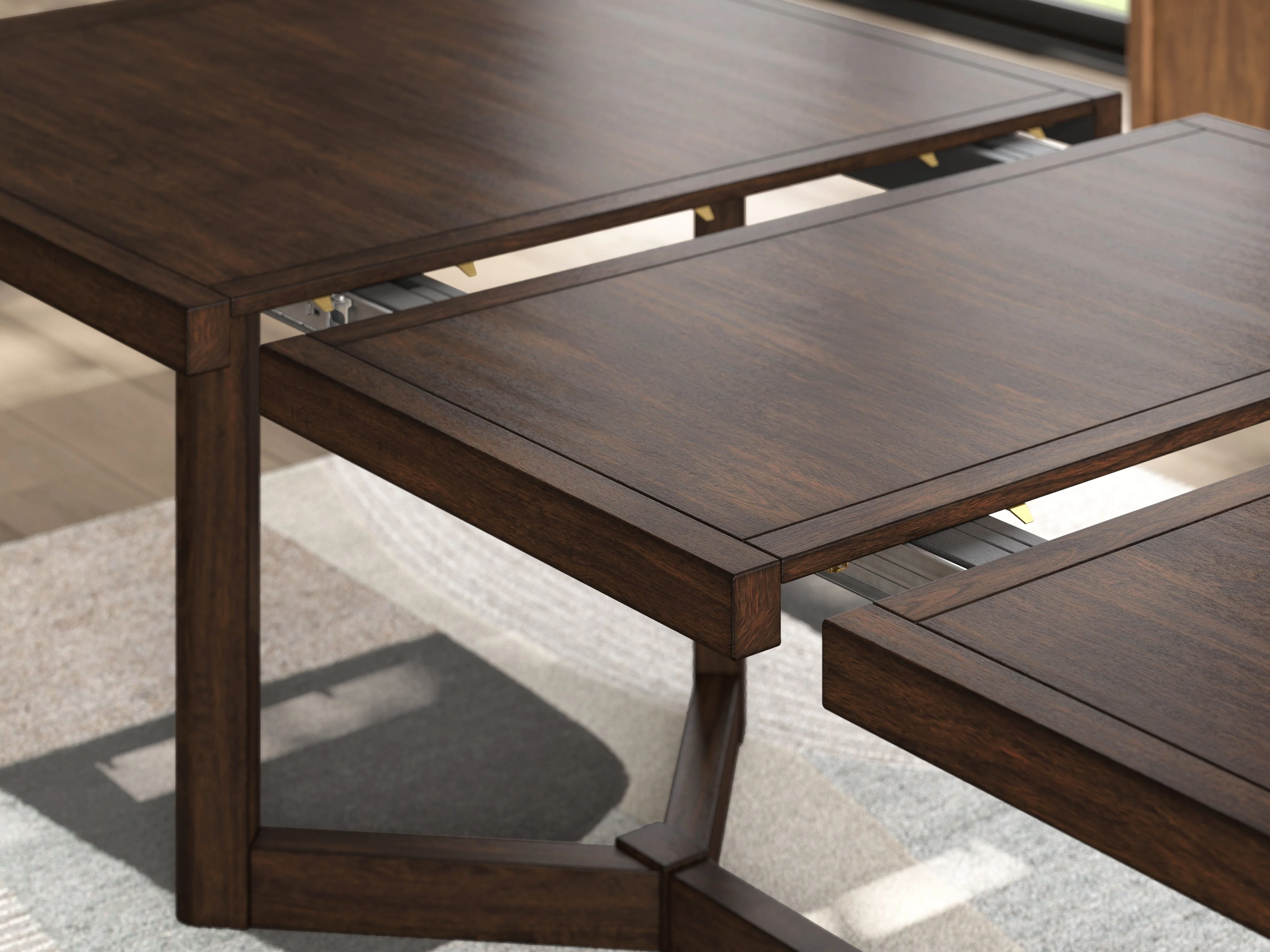 Dilenno Dark Brown Extendable Rectangular Dining Set - Image 17