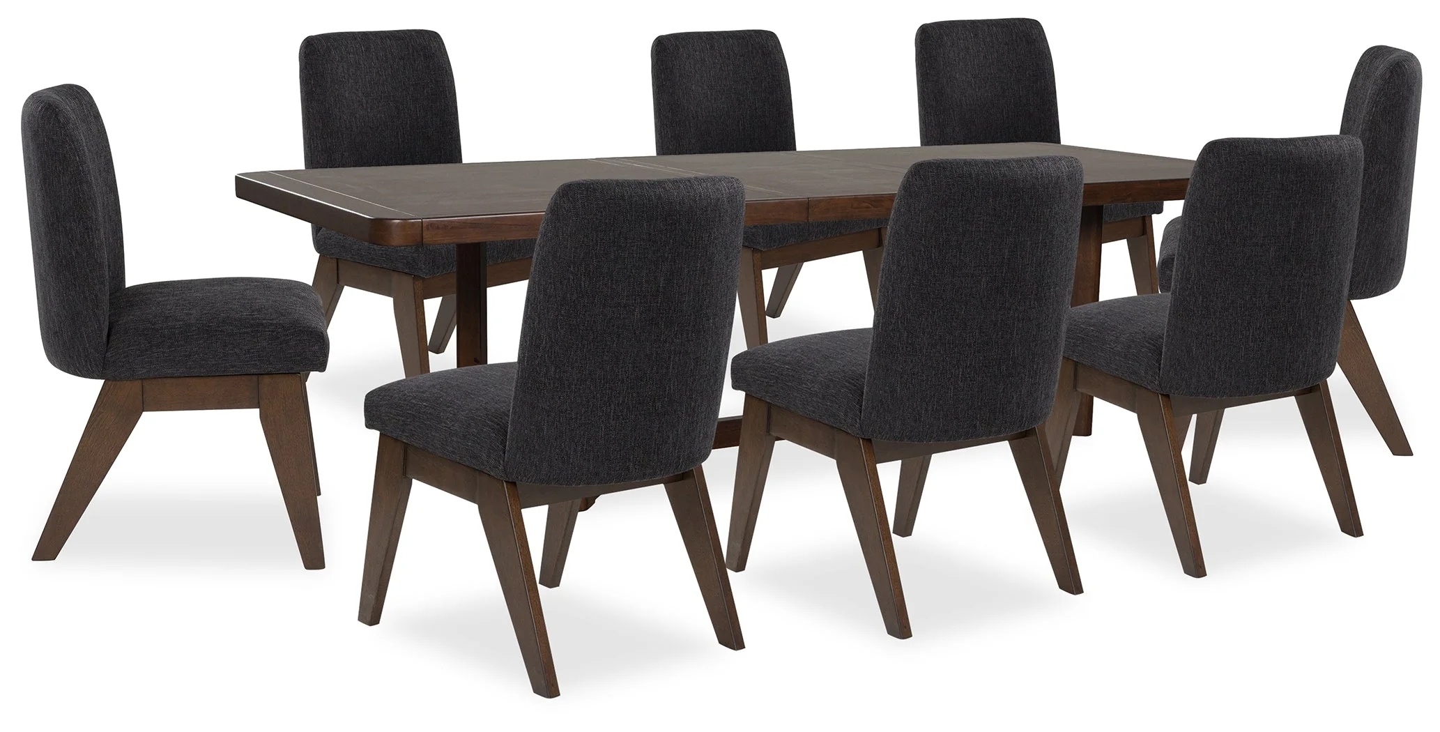 Dilenno Dark Brown Extendable Rectangular Dining Set - Image 20