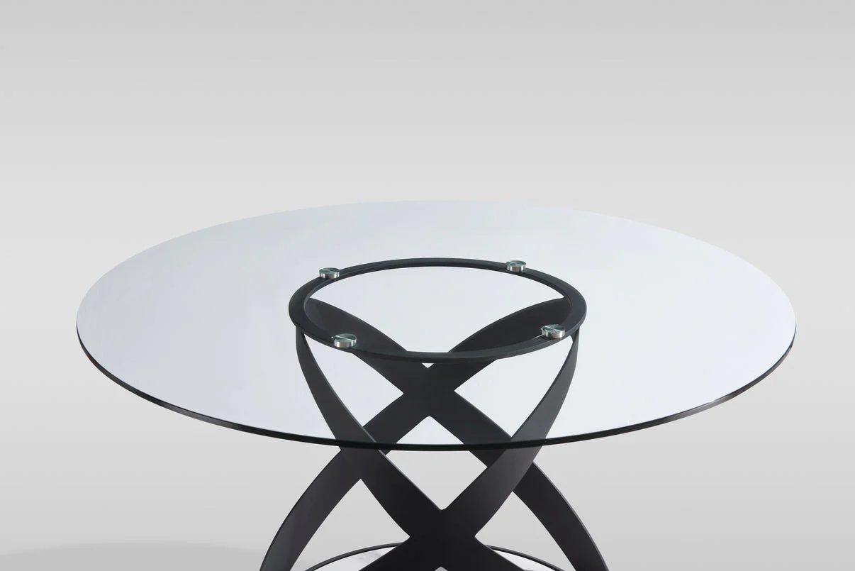 Dimi (Clear Glass/Black) Dining Room Set - Image 8