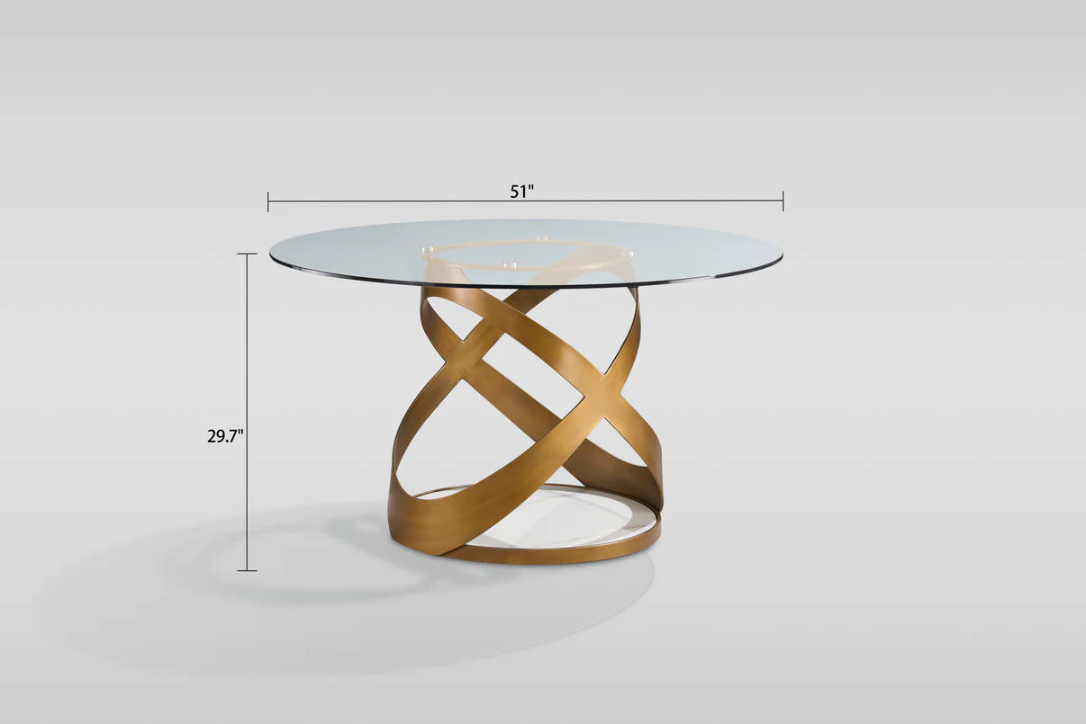 Dimi (Clear Glass/Bronze) Dining Room Set - Image 9