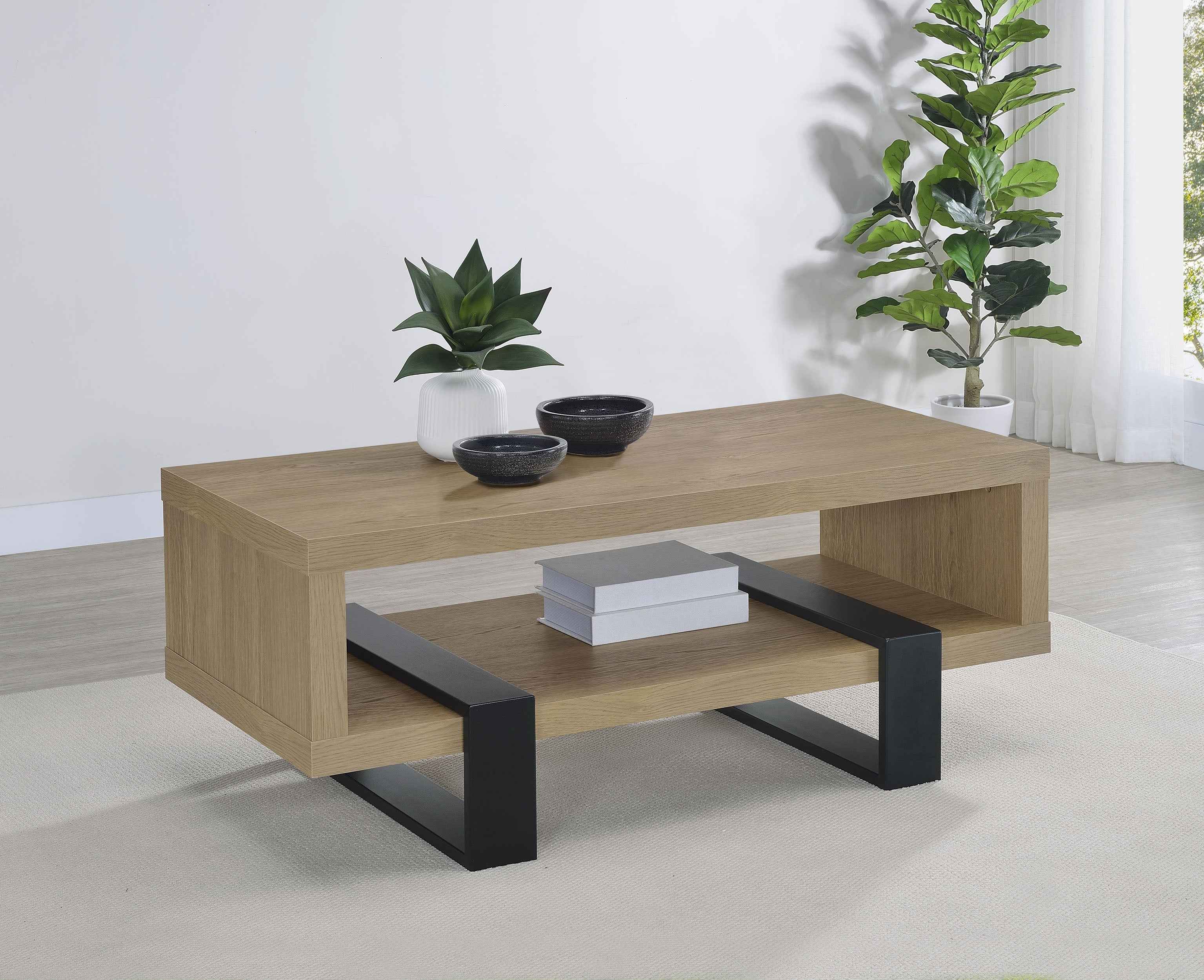 Dinard Latte Engineered Wood Cocktail Coffee Table