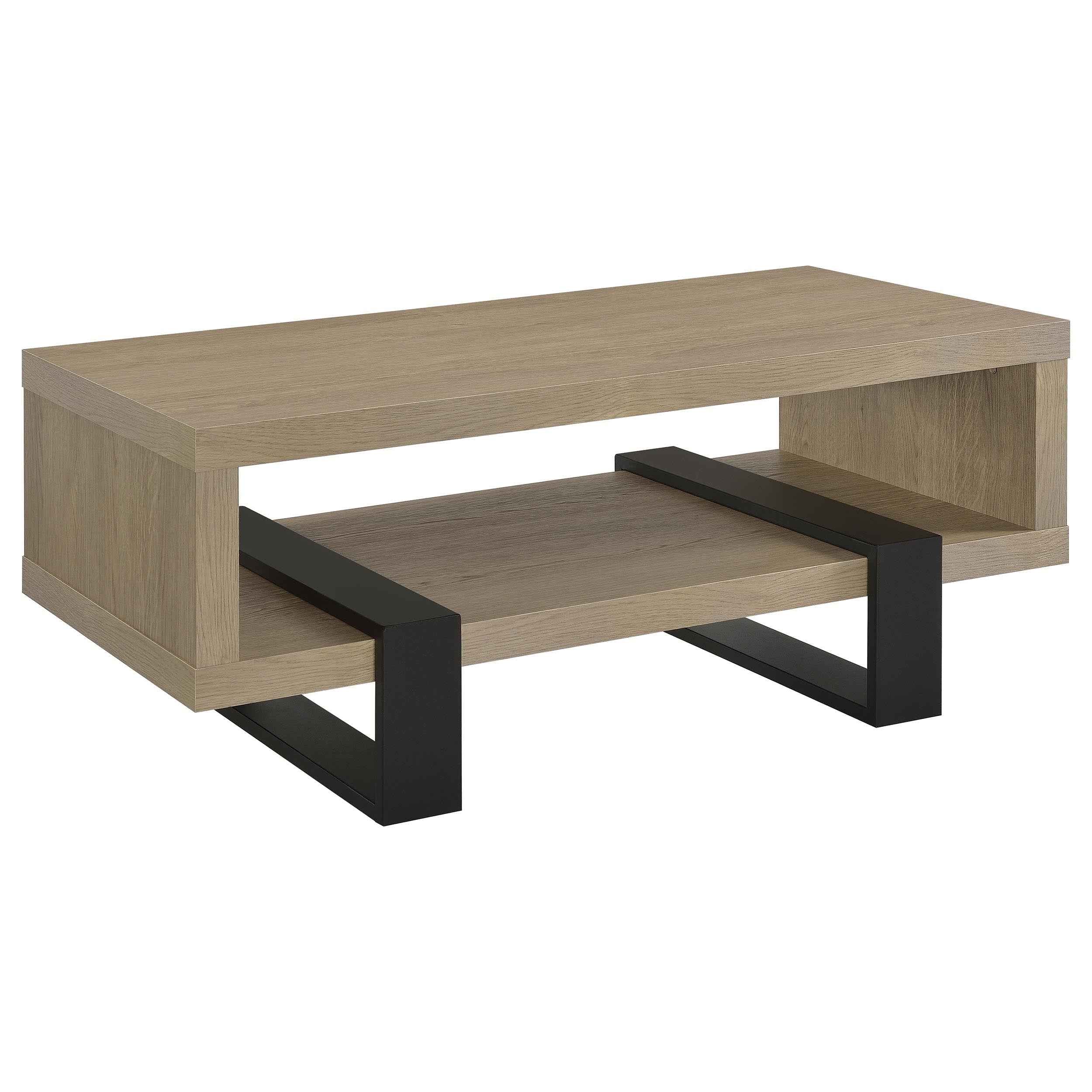 Dinard Latte Engineered Wood Cocktail Coffee Table - Image 2