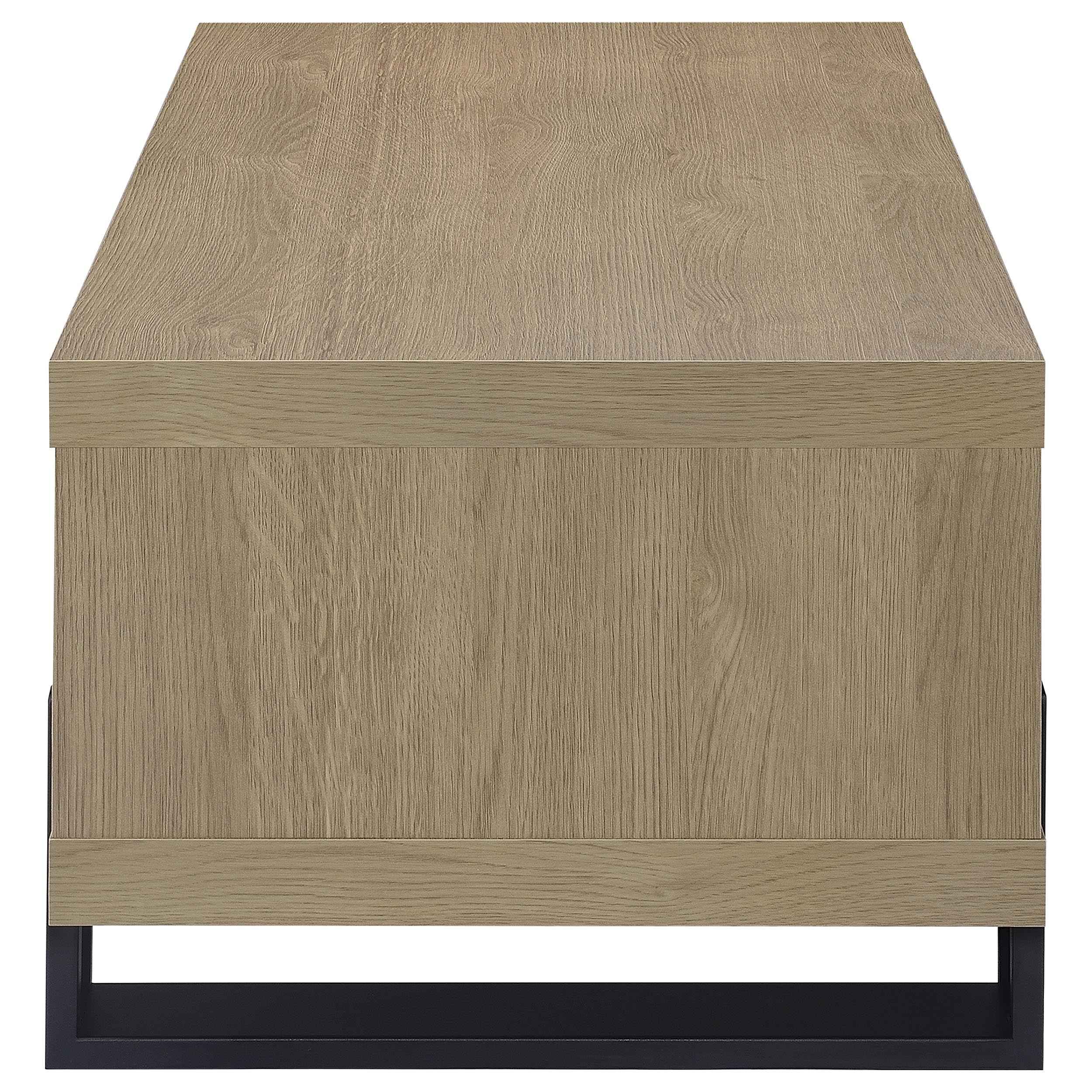 Dinard Latte Engineered Wood Cocktail Coffee Table - Image 6