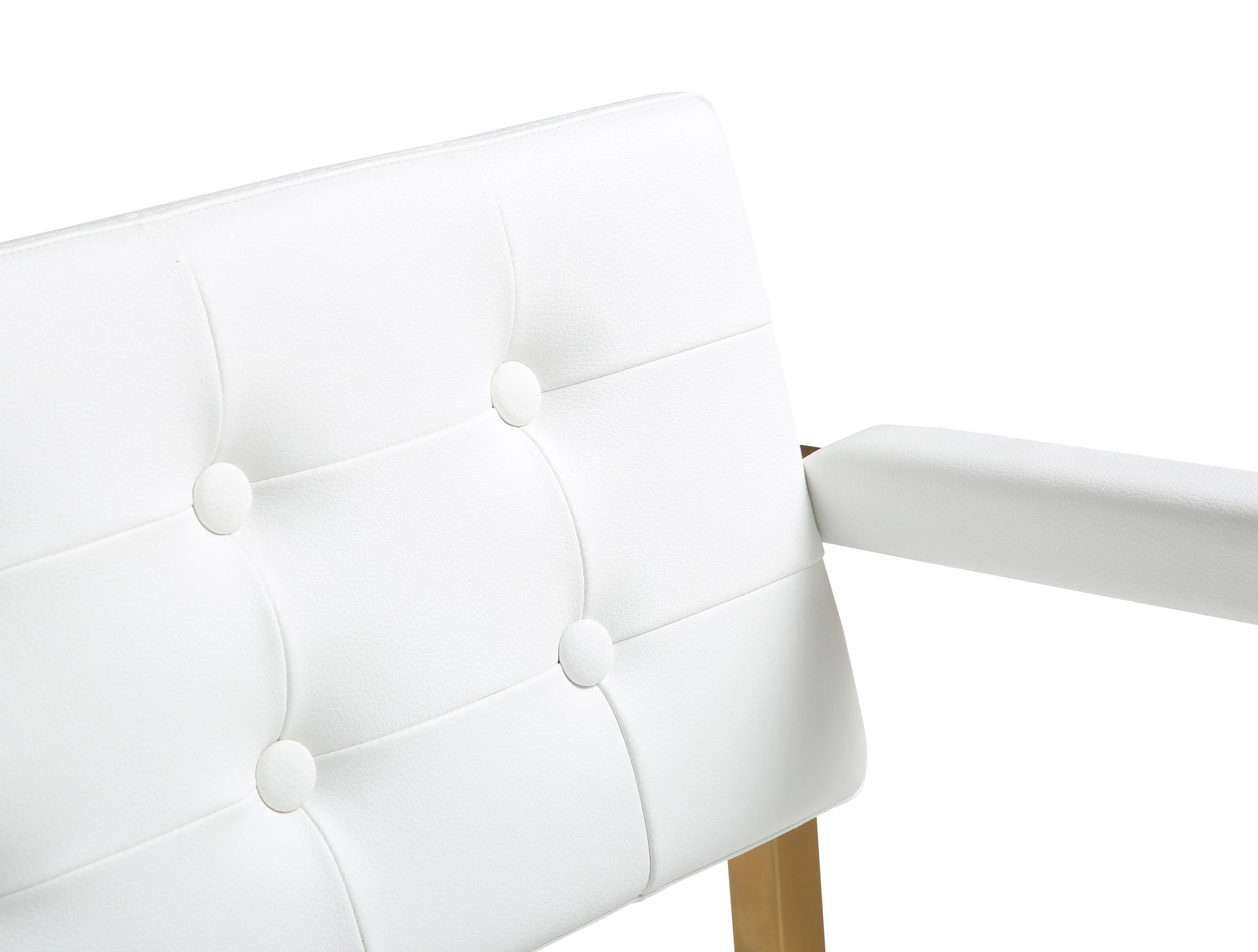 Director Performance Vegan Leather Stool with Gold Base - Image 24