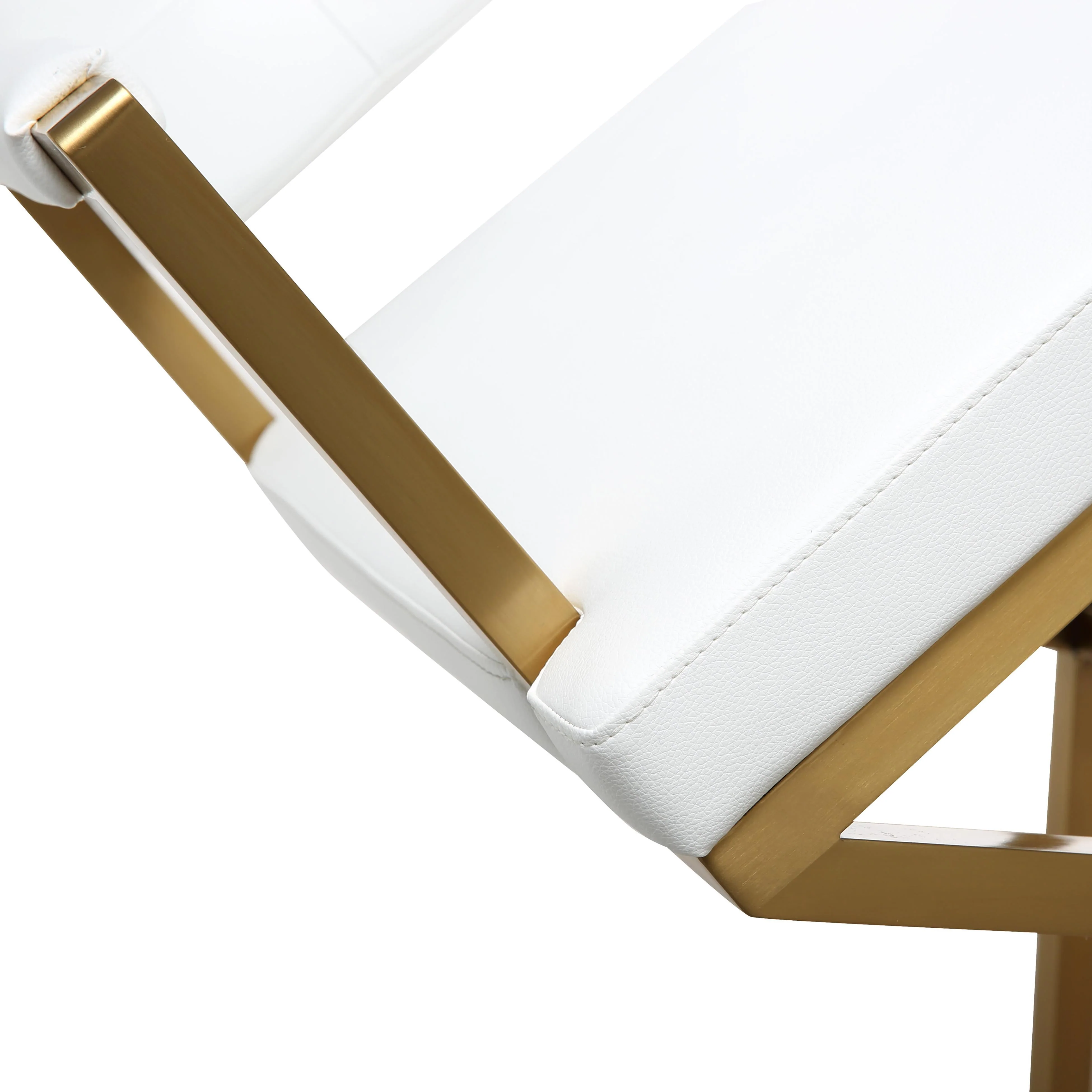 Director Performance Vegan Leather Stool with Gold Base - Image 32