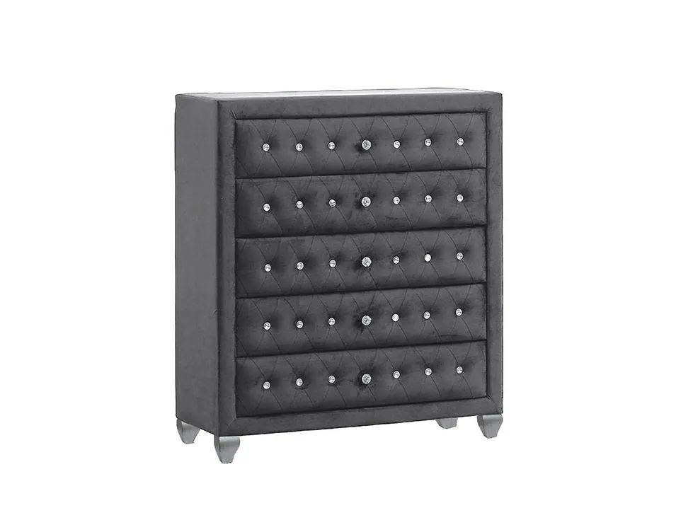 Divina Grey Platform Bedroom Set - Image 4
