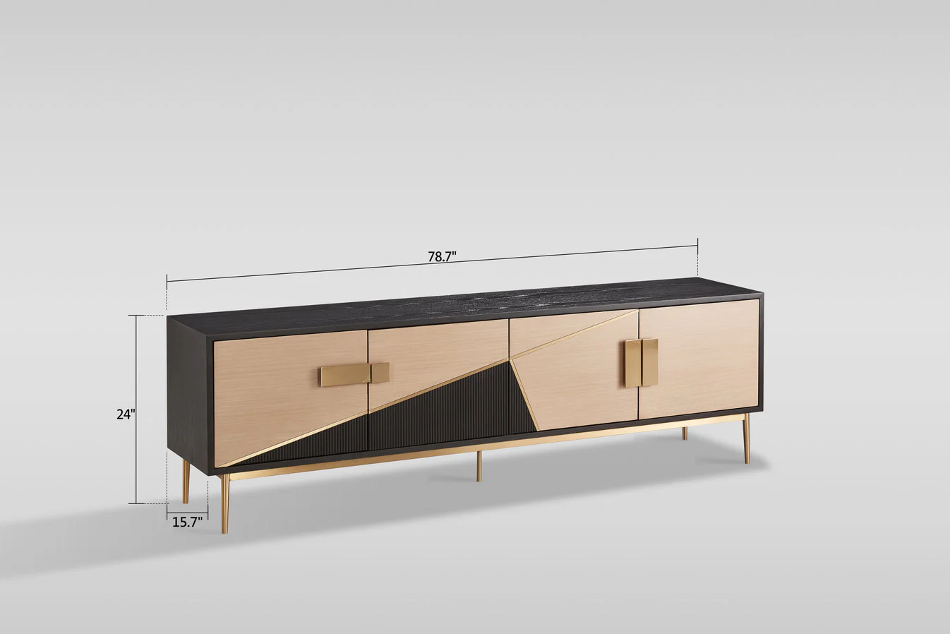 Divolia Black and Grey TV Console - Image 5