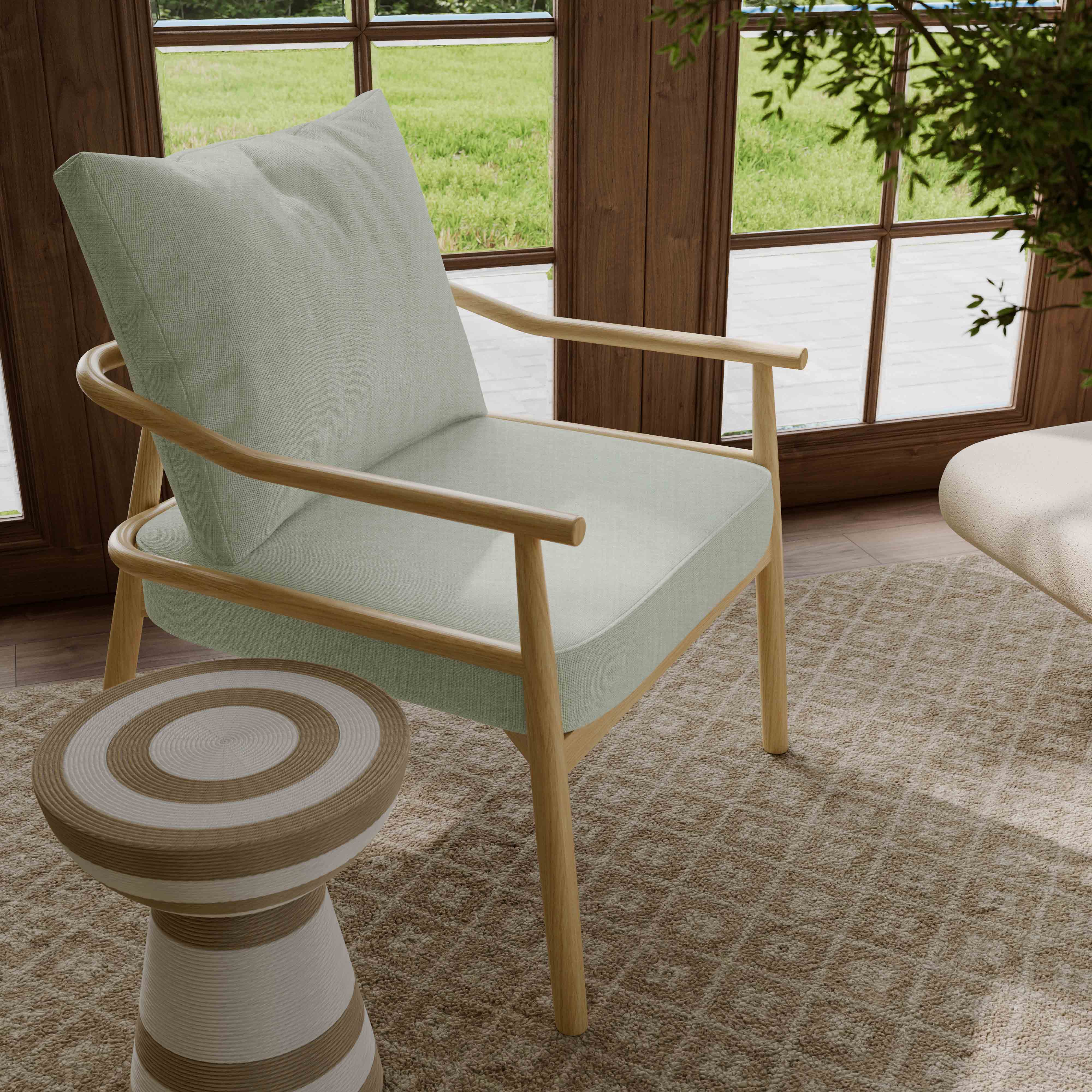 Dixie Chenille Velvet Accent Chair - Image 10