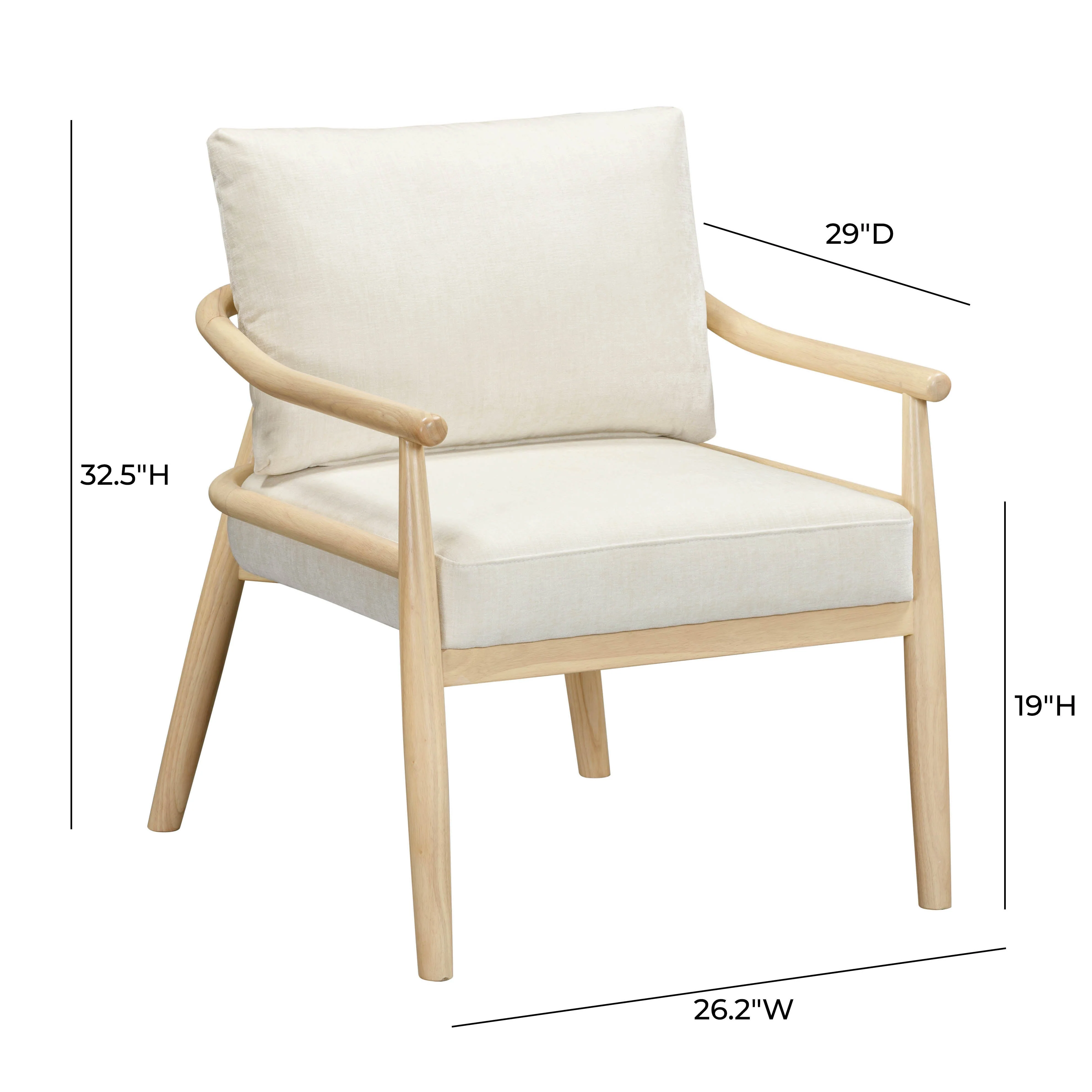 Dixie Chenille Velvet Accent Chair - Image 7